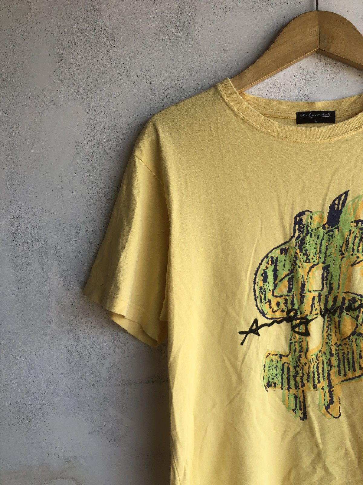 Andy Warhol Japanese Andy Warholl Dollars Big Logo Tshirt Tee Size US L / EU 52-54 / 3 - 4 Thumbnail