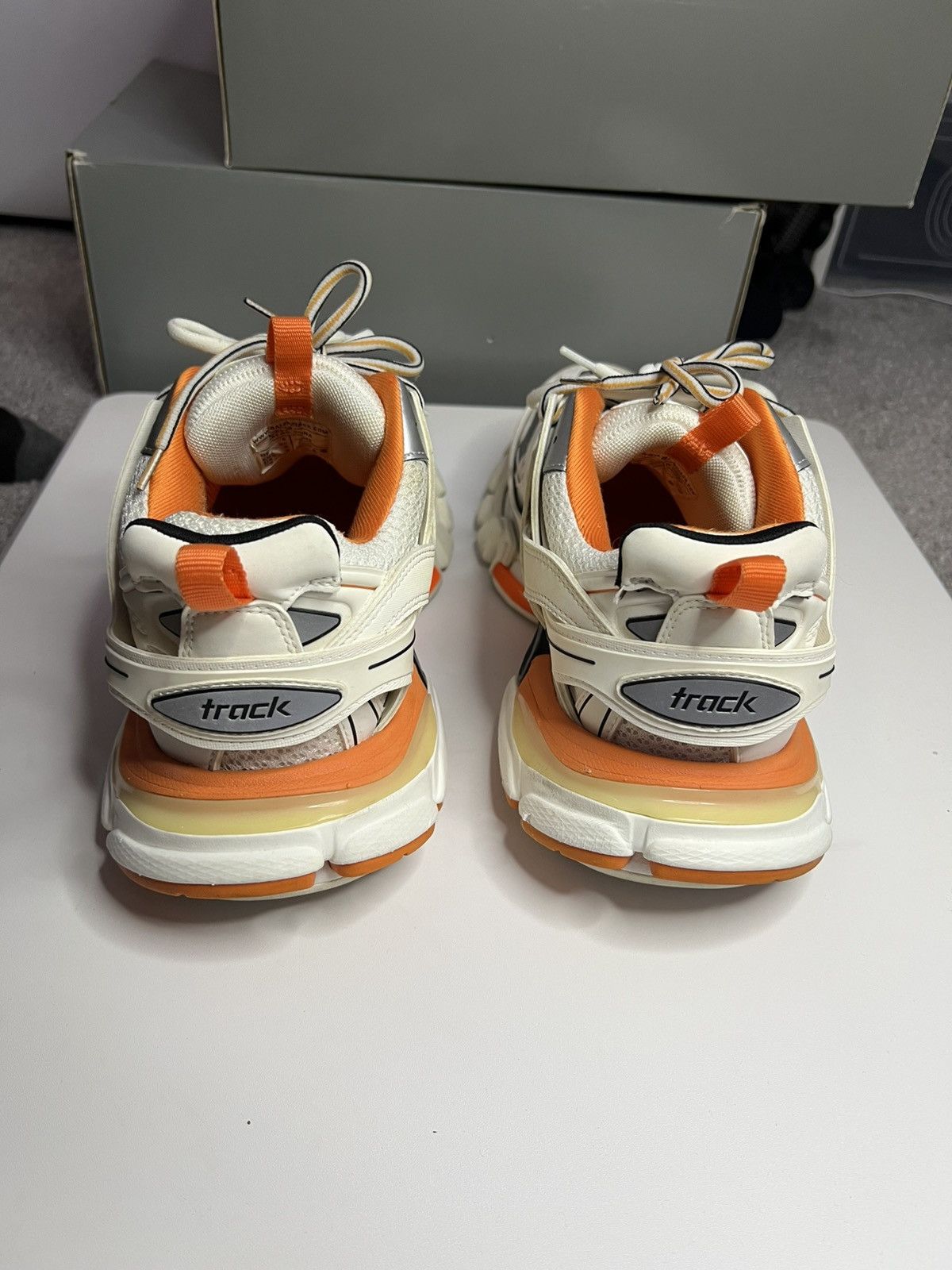 Balenciaga Balenciaga track white/orange Size US 9 / EU 42 - 5 Thumbnail