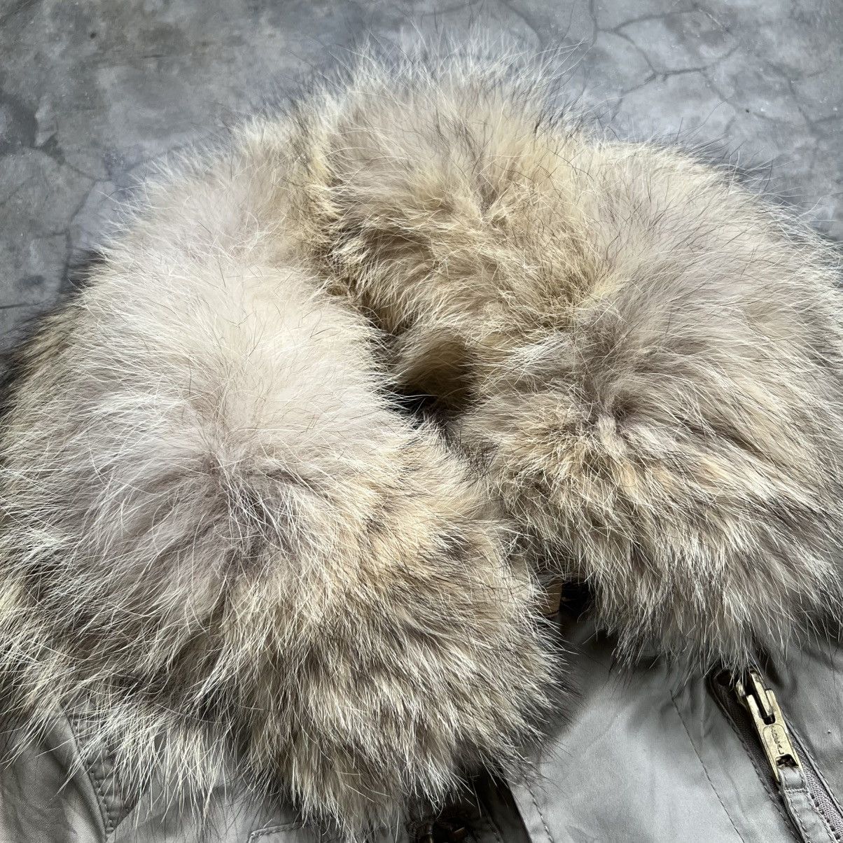 Le Grande Bleu (L.G.B.) 2000s Moussy Apocalyps Style Trim Racoon Fur Jacket Size US S / EU 44-46 / 1 - 5 Thumbnail