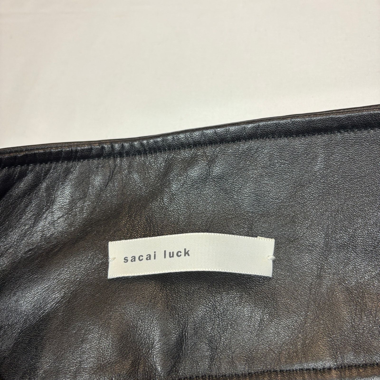 Sacai Sacai Luck Cowhide Leather Fringe Moto Skirt Women's 4 XL Size 30" / US 8 / IT 44 - 3 Thumbnail