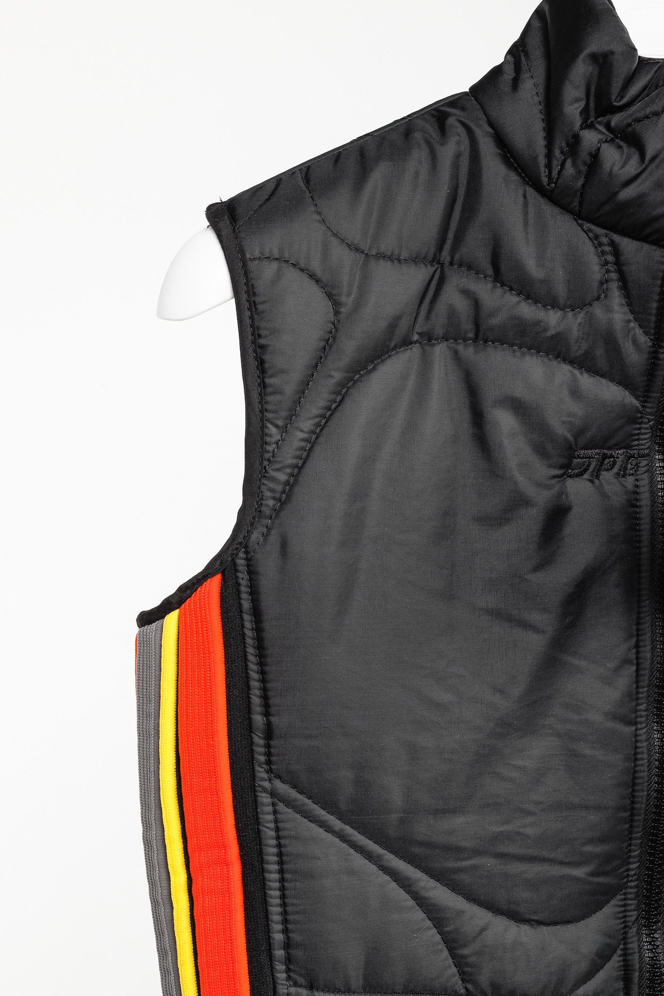 Jean Paul Gaultier JPG by Gaultier Black Quilted Side-Stripe Zip Vest Size US S / EU 44-46 / 1 - 6 Thumbnail