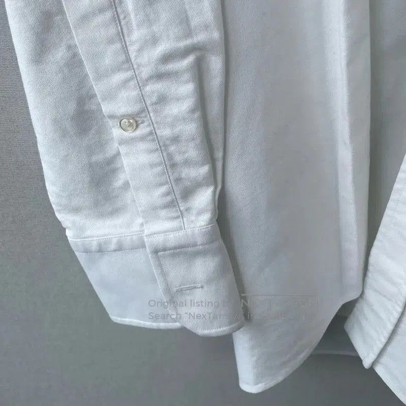 Thom Browne Thom Browne White Long Sleeve Shirt for Men . Size US M / EU 48-50 / 2 - 8 Thumbnail