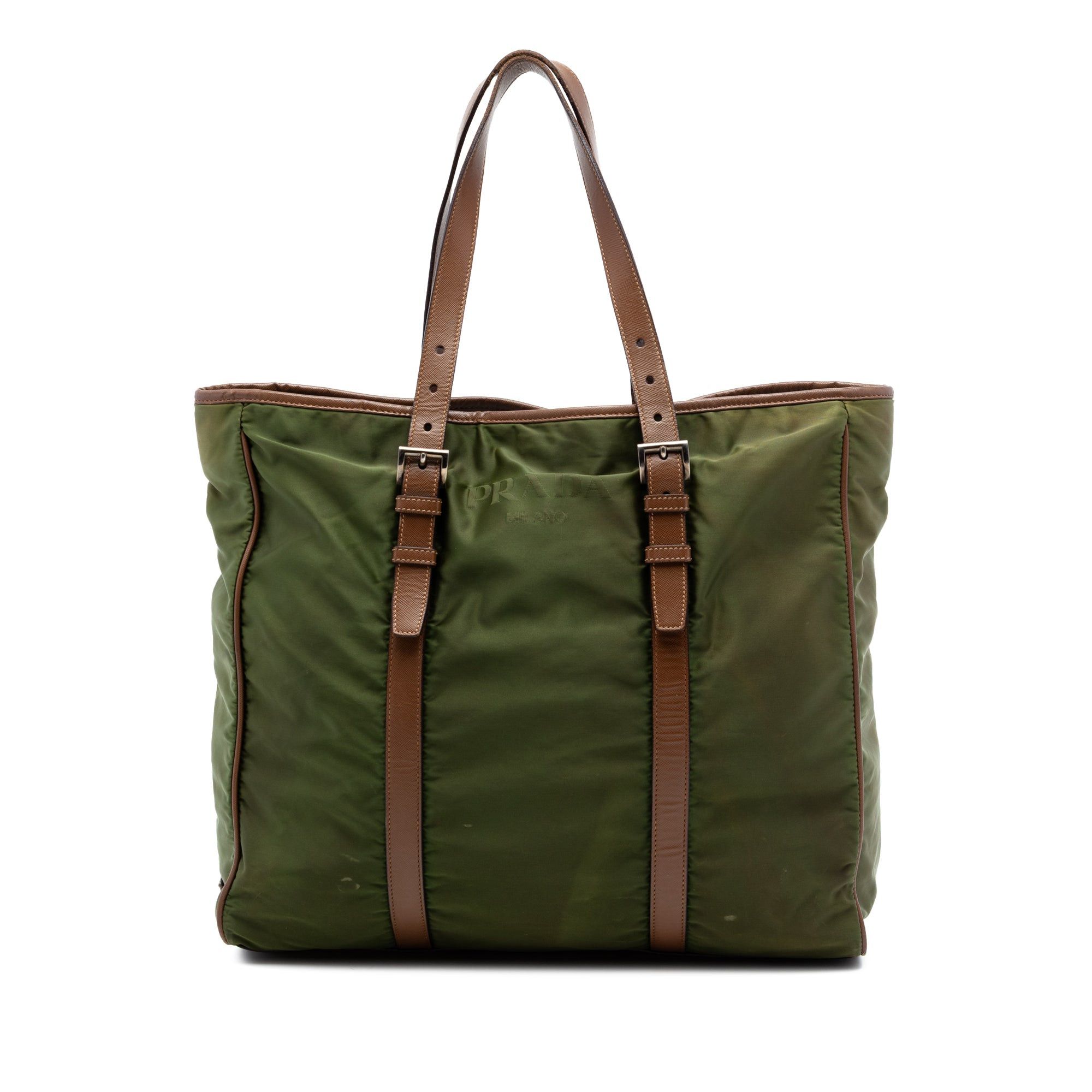 Prada Leather Trimmed Tessuto Tote Size ONE SIZE - 1 Thumbnail