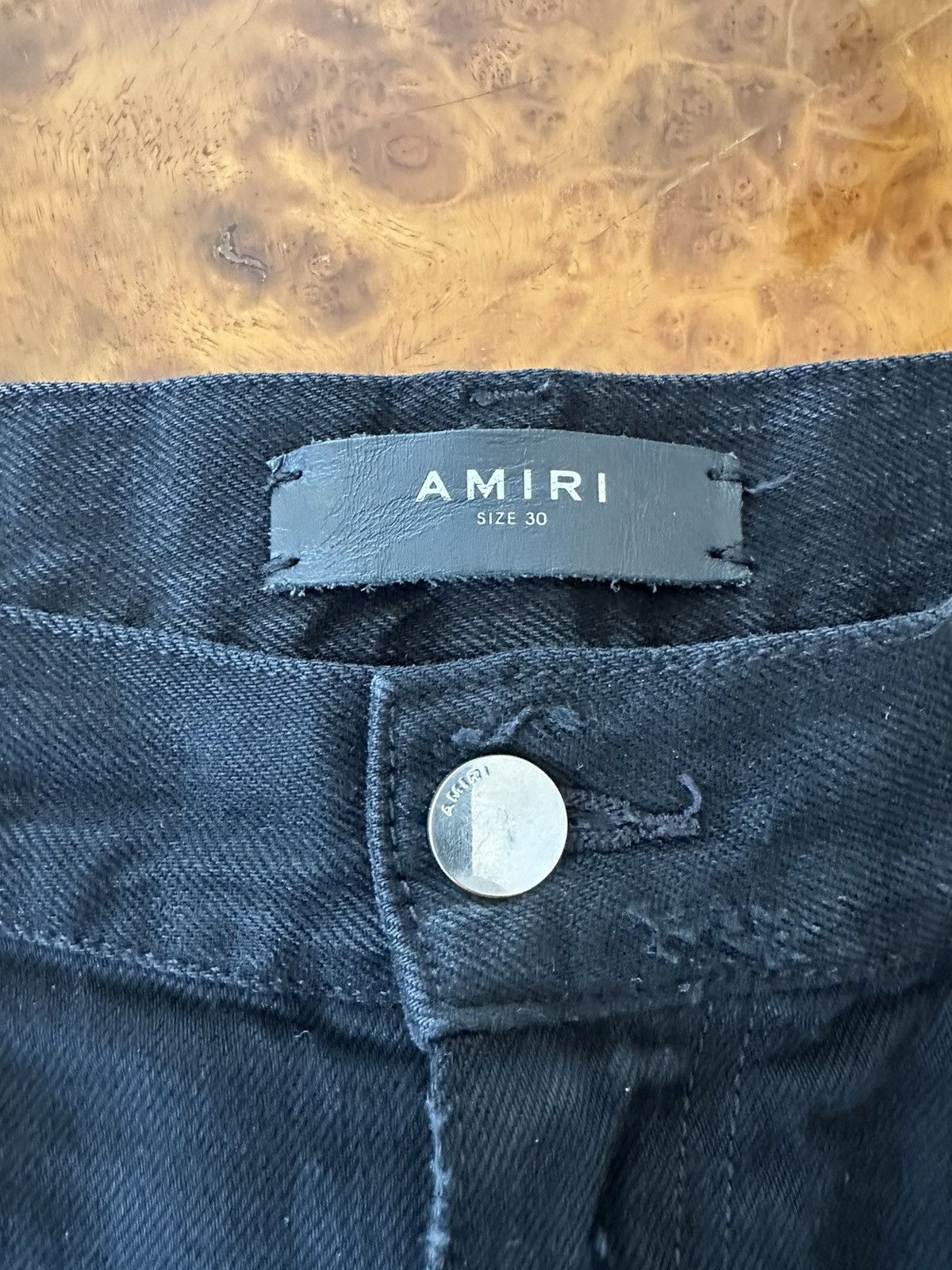 Amiri Black Distressed denim shorts Size US 30 / EU 46 - 5 Thumbnail