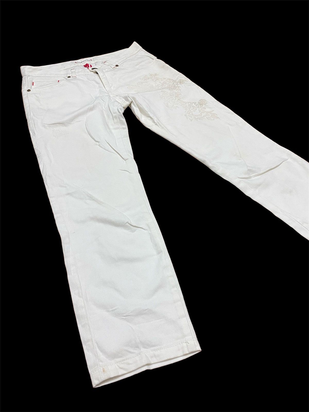 If Six Was Nine × Le Grande Bleu (L.G.B.) × Vivienne Tam 🔥🔥💰💰 Vivienne Tam dragon crust jeans Size 28" / US 6 / IT 42 - 5 Thumbnail