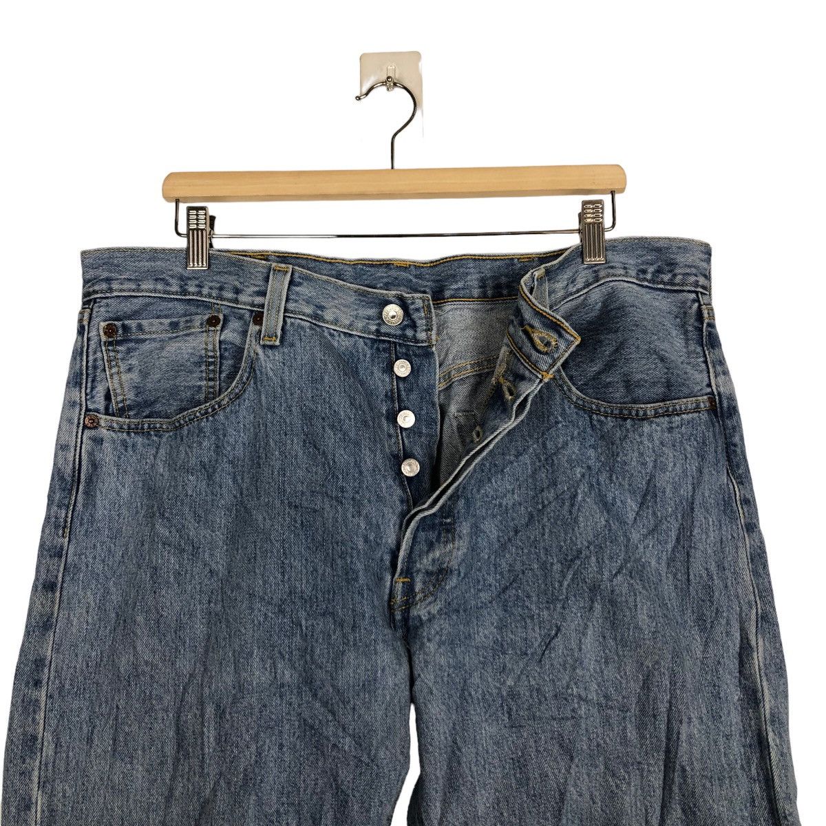 Levi's 🔥90’s VINTAGE LEVIS DISTRESSED DENIM JEANS USA Size US 36 / EU 52 - 10 Thumbnail