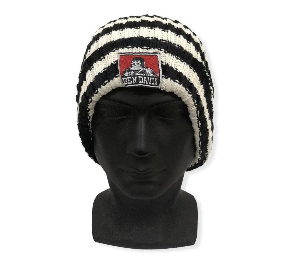 Ben Davis Vintage Ben Davis Striped Jail Beanie Hat Size ONE SIZE - 1 Thumbnail