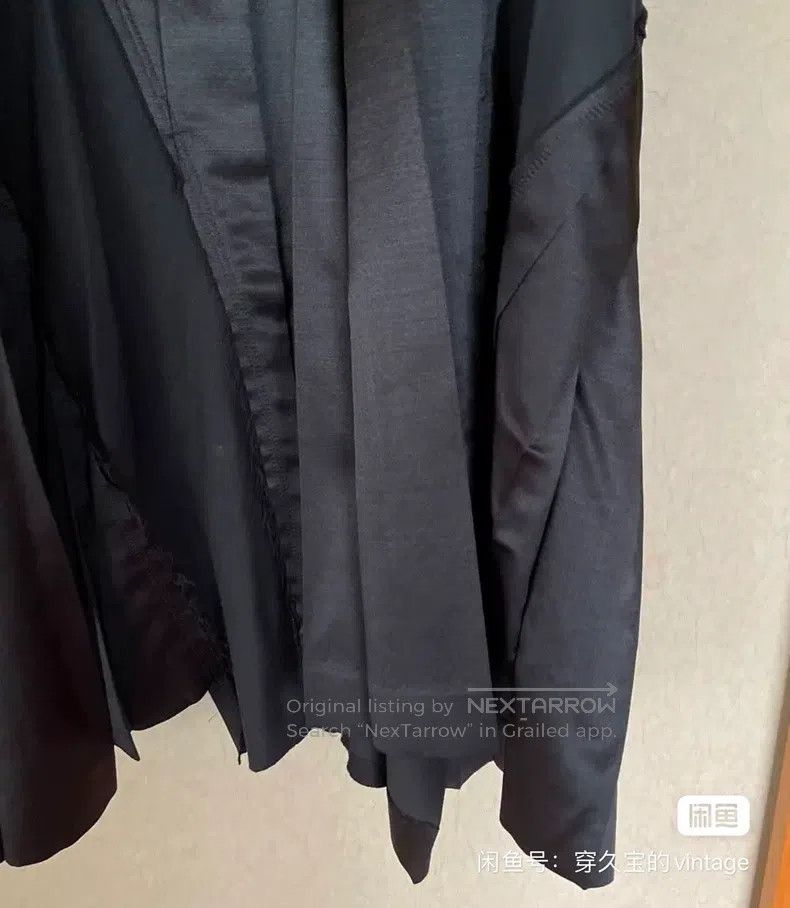 Comme des Garcons Comme Des Garcons size M Asymmetrical Patchwork Deconstruc Size 23" - 3 Thumbnail