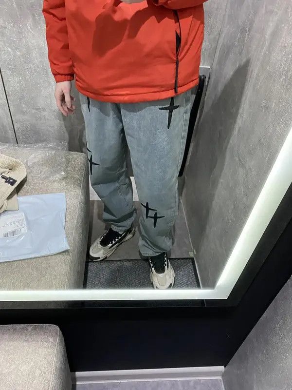 VIBE Casual Loose Streetwear Cross Jeans Pants Trousers y2k Size US 32 / EU 48 - 5 Thumbnail