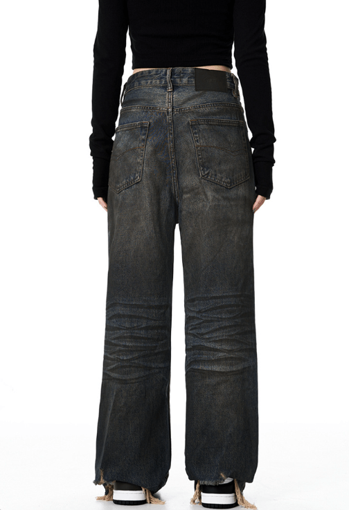 Japanese Brand × Jean Vintage loose straight washed Cleanfit distressed jeans y2k Size US 32 / EU 48 - 5 Thumbnail