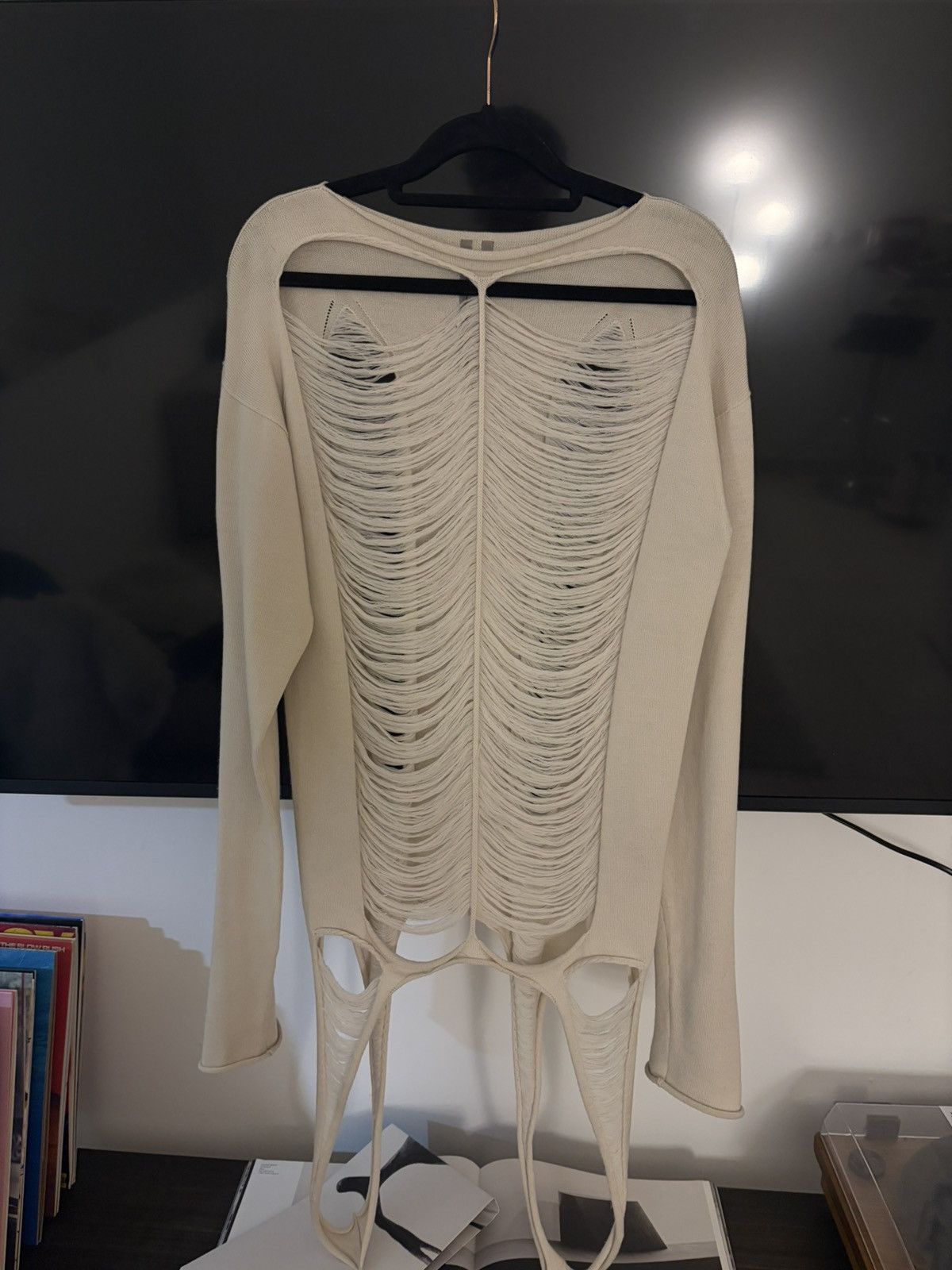Rick Owens Rick owens distressed wool sweater Size US S / EU 44-46 / 1 - 1 Thumbnail