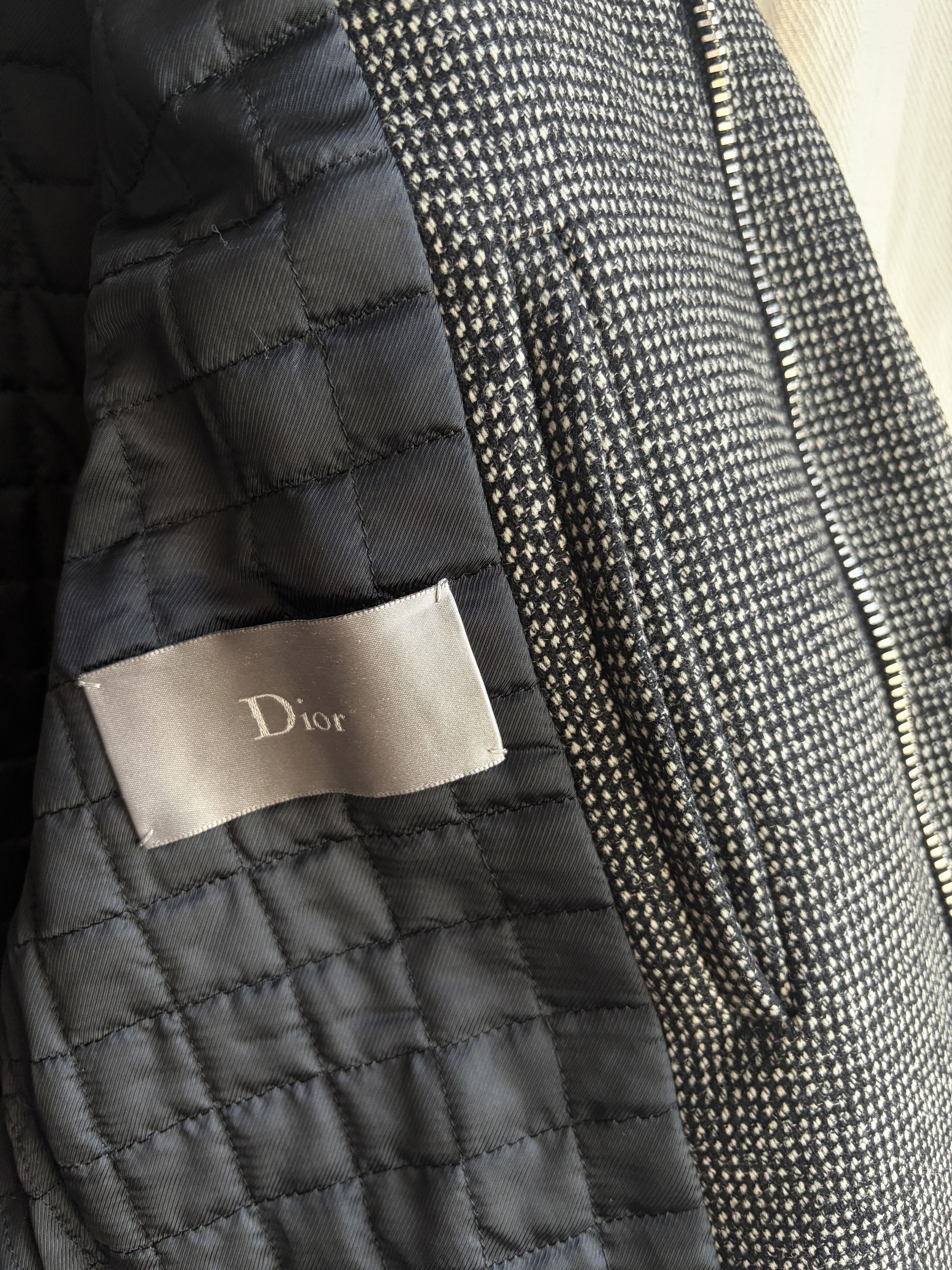 Dior AW07 Navigate Houndstooth Wool Jacket Size US M / EU 48-50 / 2 - 8 Thumbnail