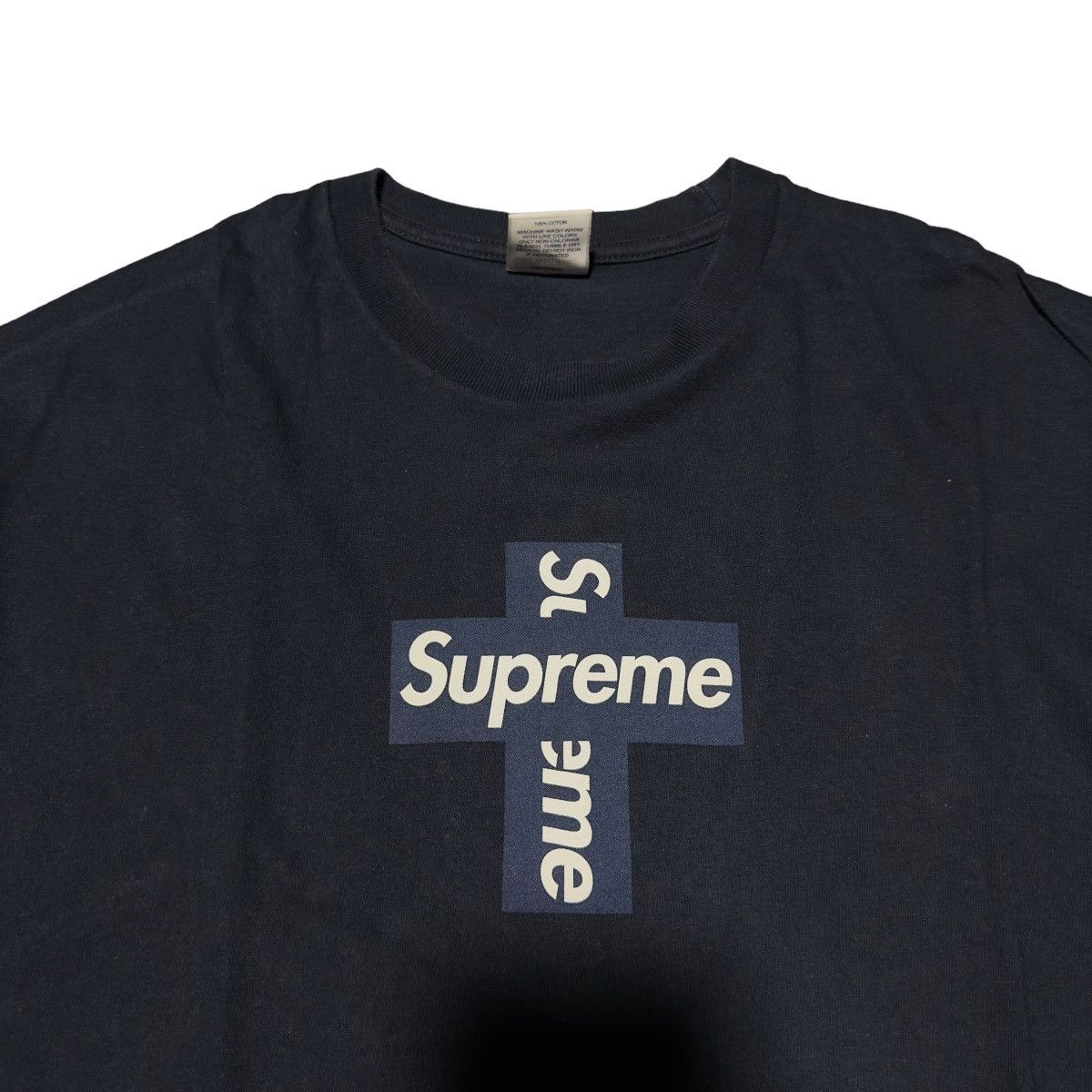 Supreme Cross Box Logo Tee BLACK M サイズ Supreme Cross Box Logo Tee 