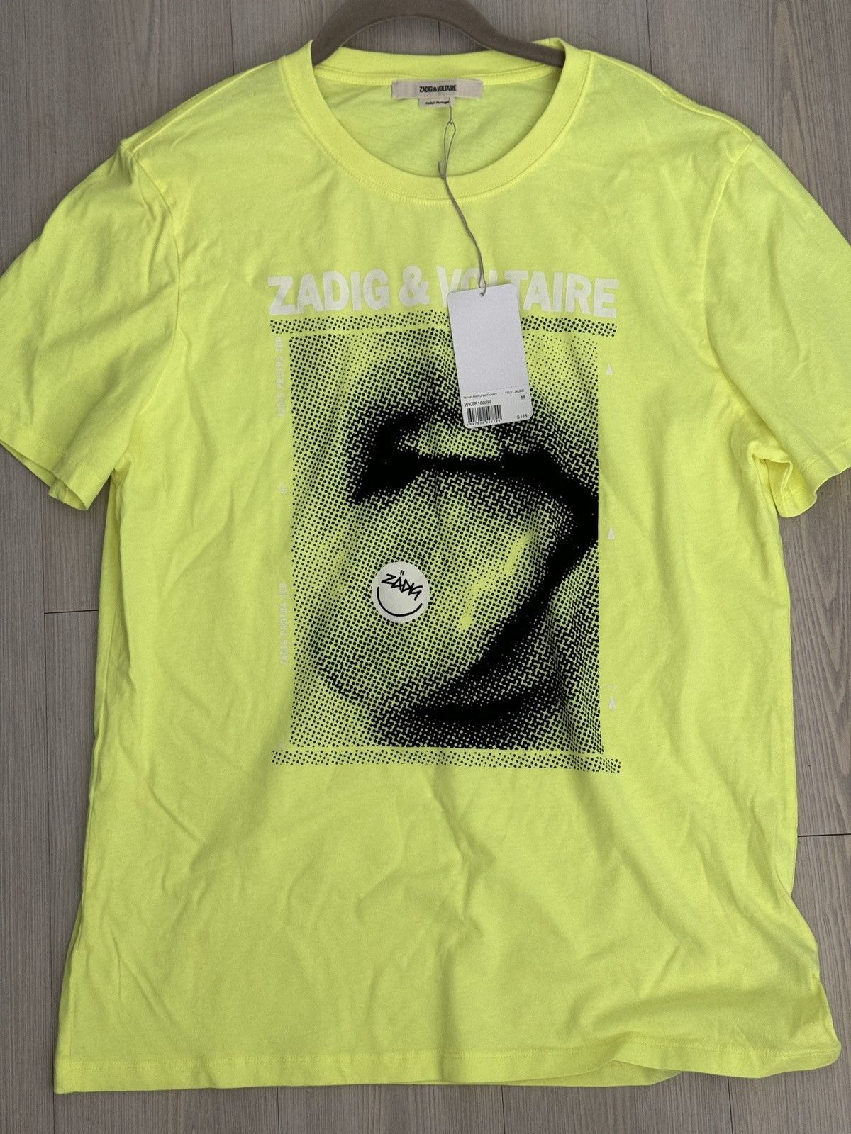 Zadig & Voltaire Zadig & Voltaire Ted Happy Photoprint T-Shirt Size M Size US M / EU 48-50 / 2 - 7 Thumbnail