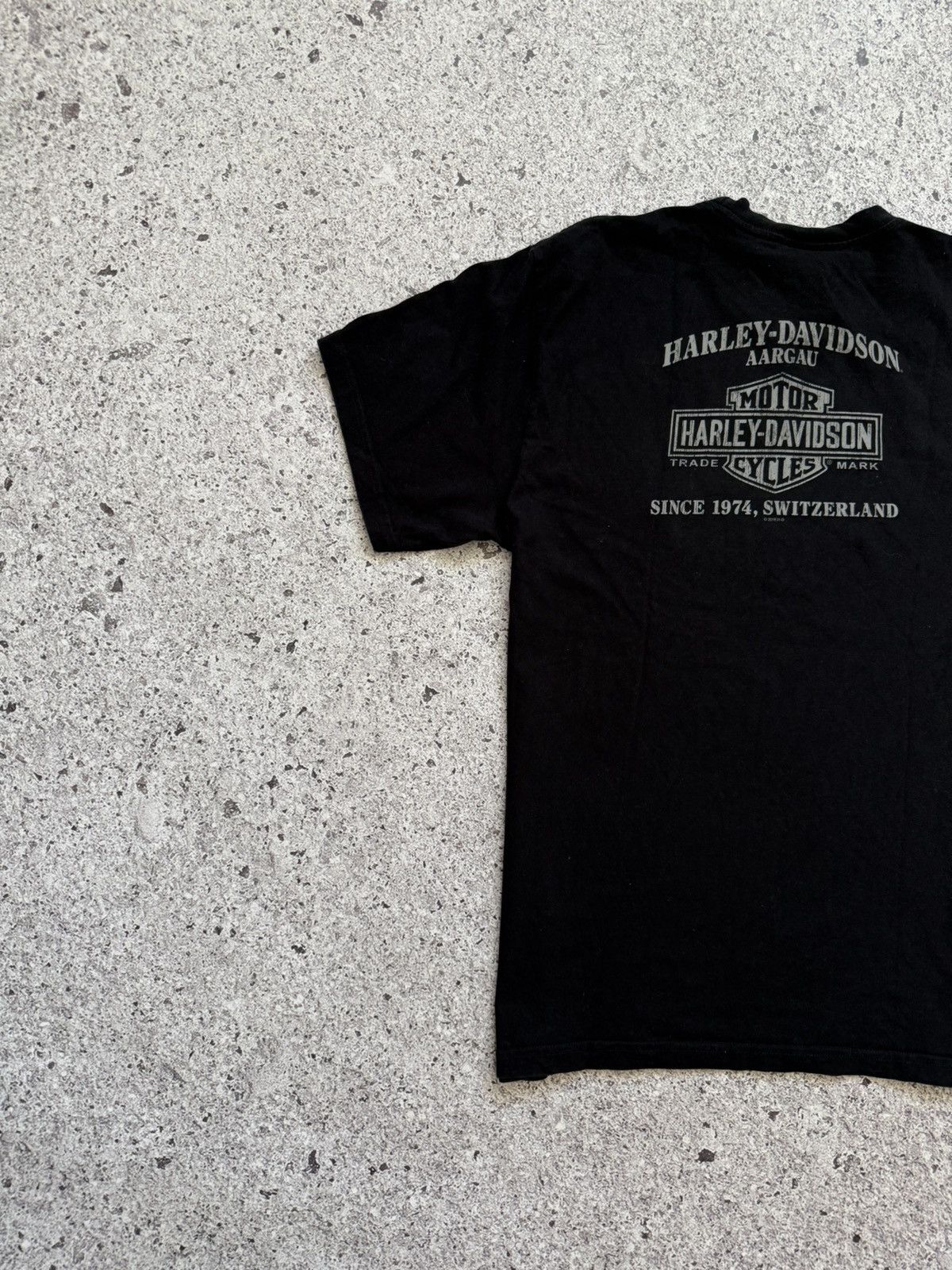 Band Tees × Harley Davidson × Vintage Vintage 2018 Harley Davidson AARGAU Bikers Dog T-Shirt Size US L / EU 52-54 / 3 - 7 Thumbnail