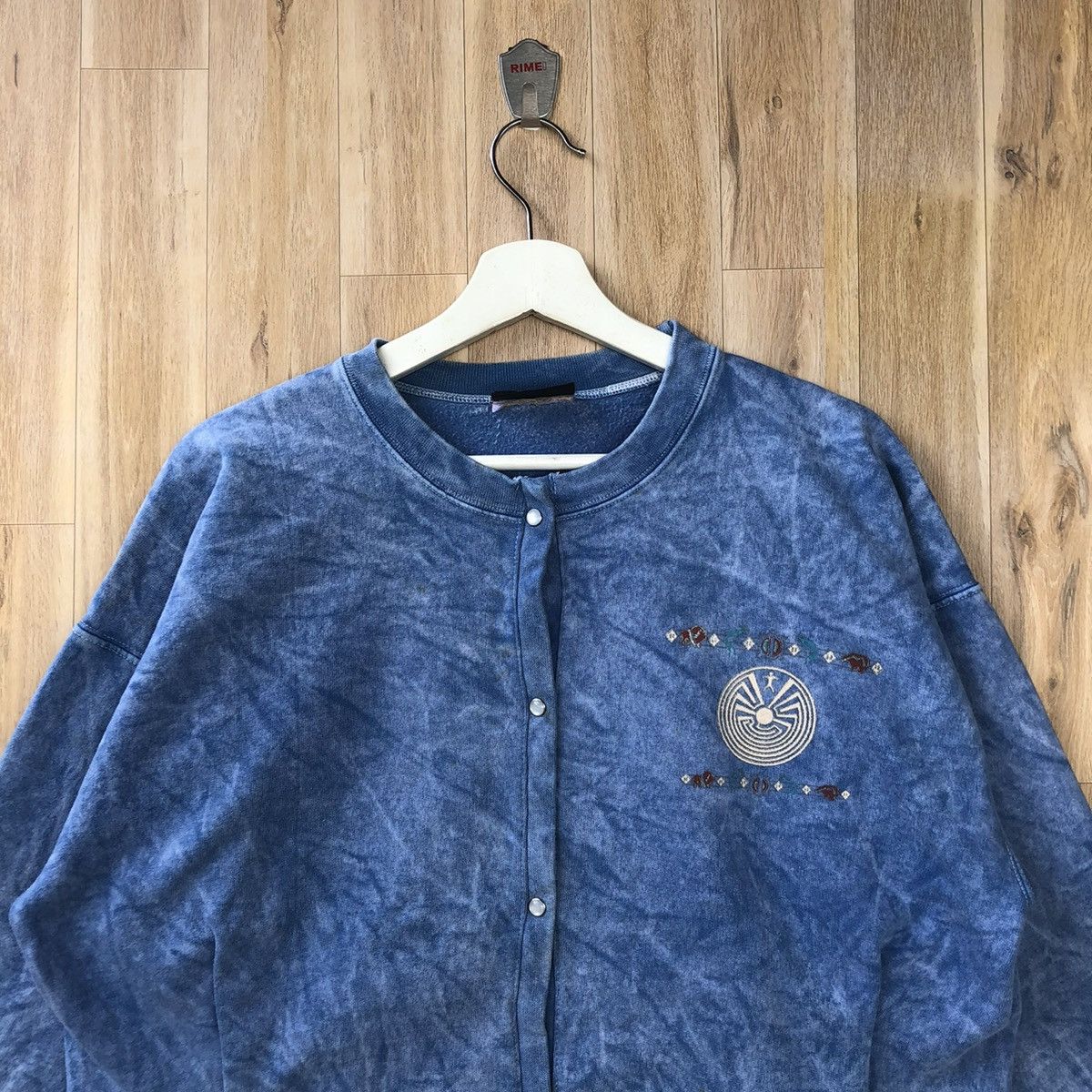 Vintage Vintage Stone Aged Rockwear Button Up Sweater Size L / US 10 / IT 46 - 3 Thumbnail