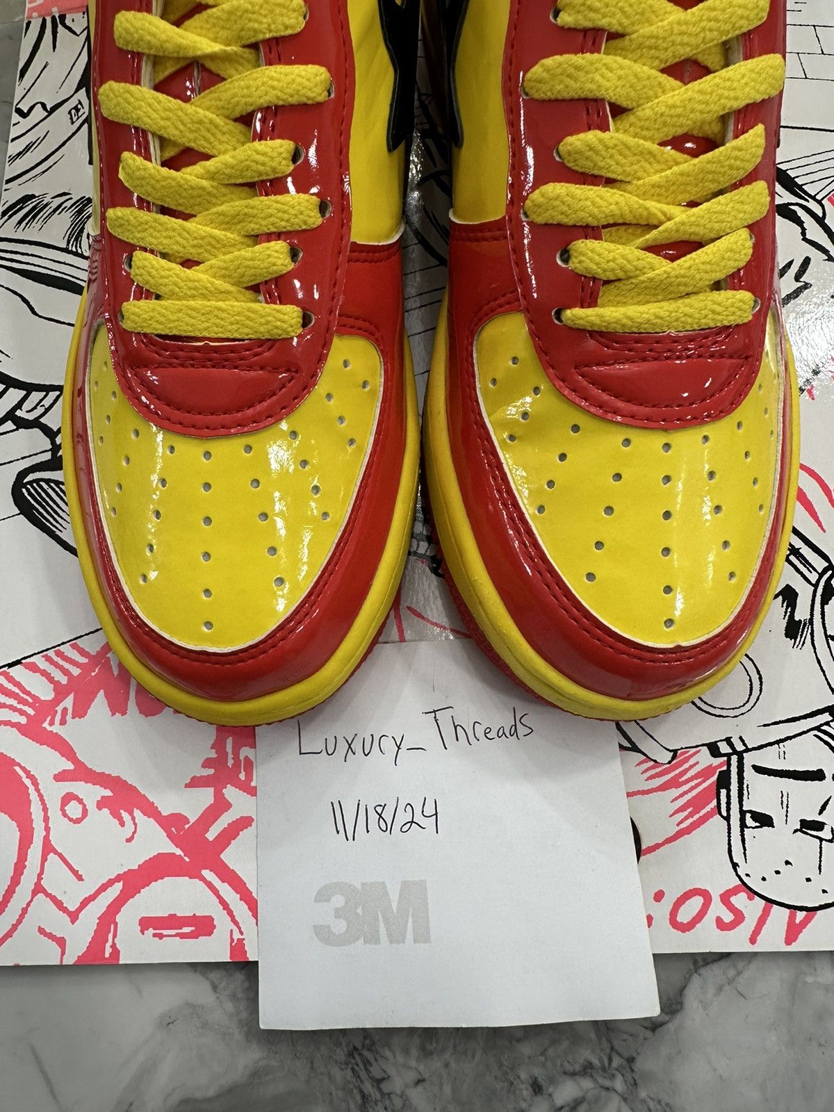 Bape Bape x Marvel Iron Man Bapesta Size US 9 / EU 42 - 18 Thumbnail