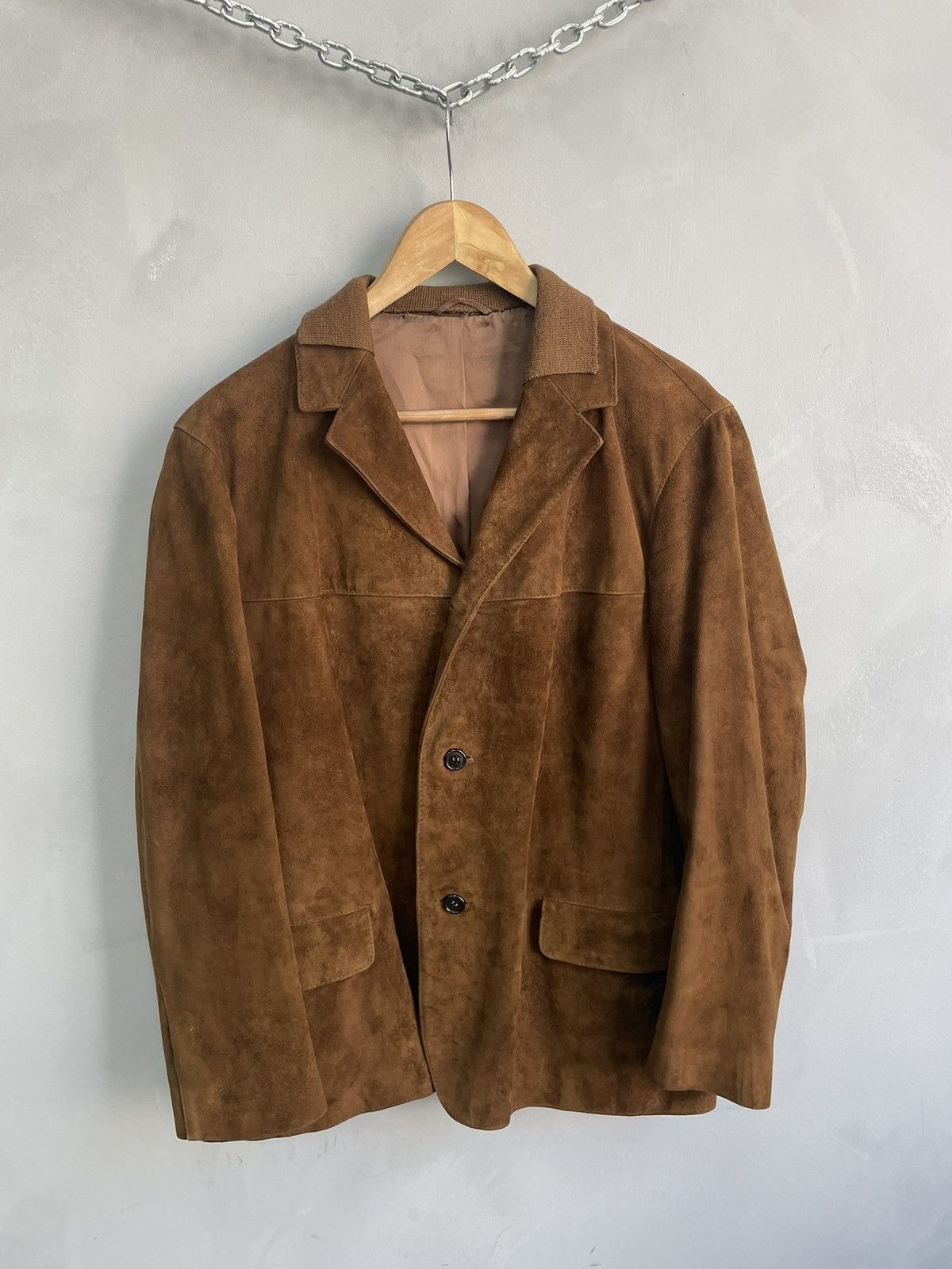 14th Addiction 90s suede leather 14thaddiction style leather blazer jacket Size US M / EU 48-50 / 2 - 2 Thumbnail