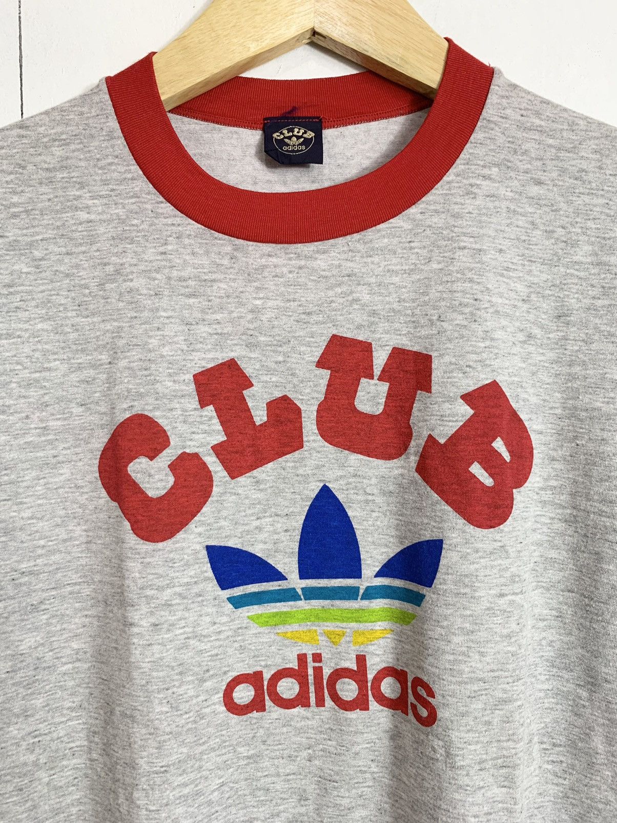 Adidas Vintage 80’s adidas decente rainbow ringer tee Size US S / EU 44-46 / 1 - 3 Thumbnail