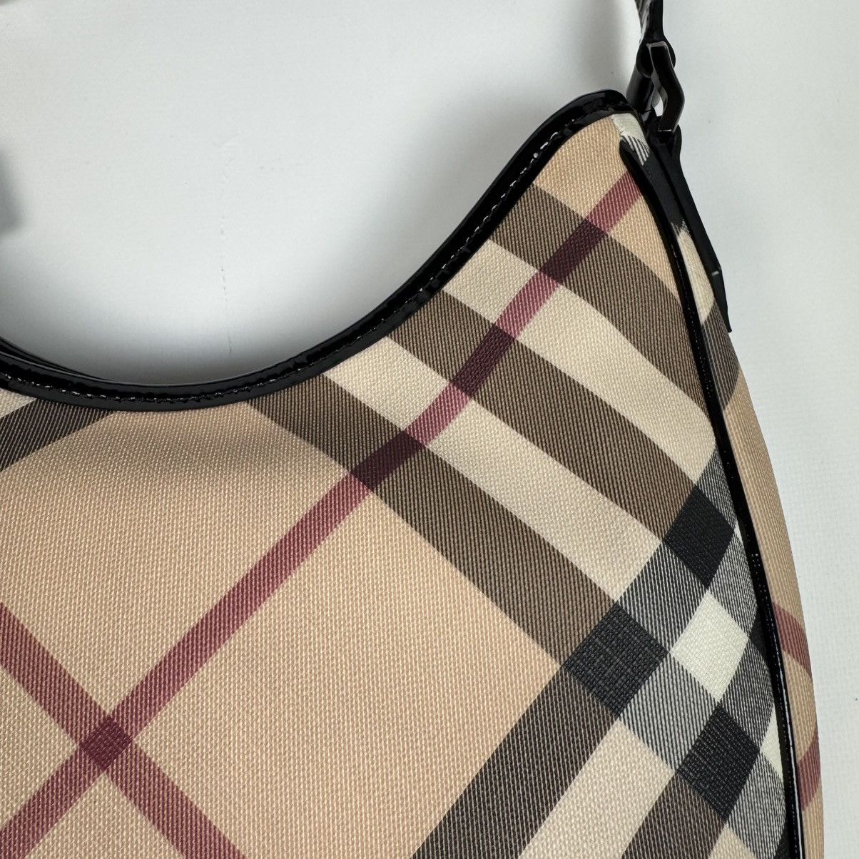 Burberry BURBERRY NOVA CHECK COATED CANVAS BARTON HOBO BAG BEIGE Size ONE SIZE - 15 Thumbnail