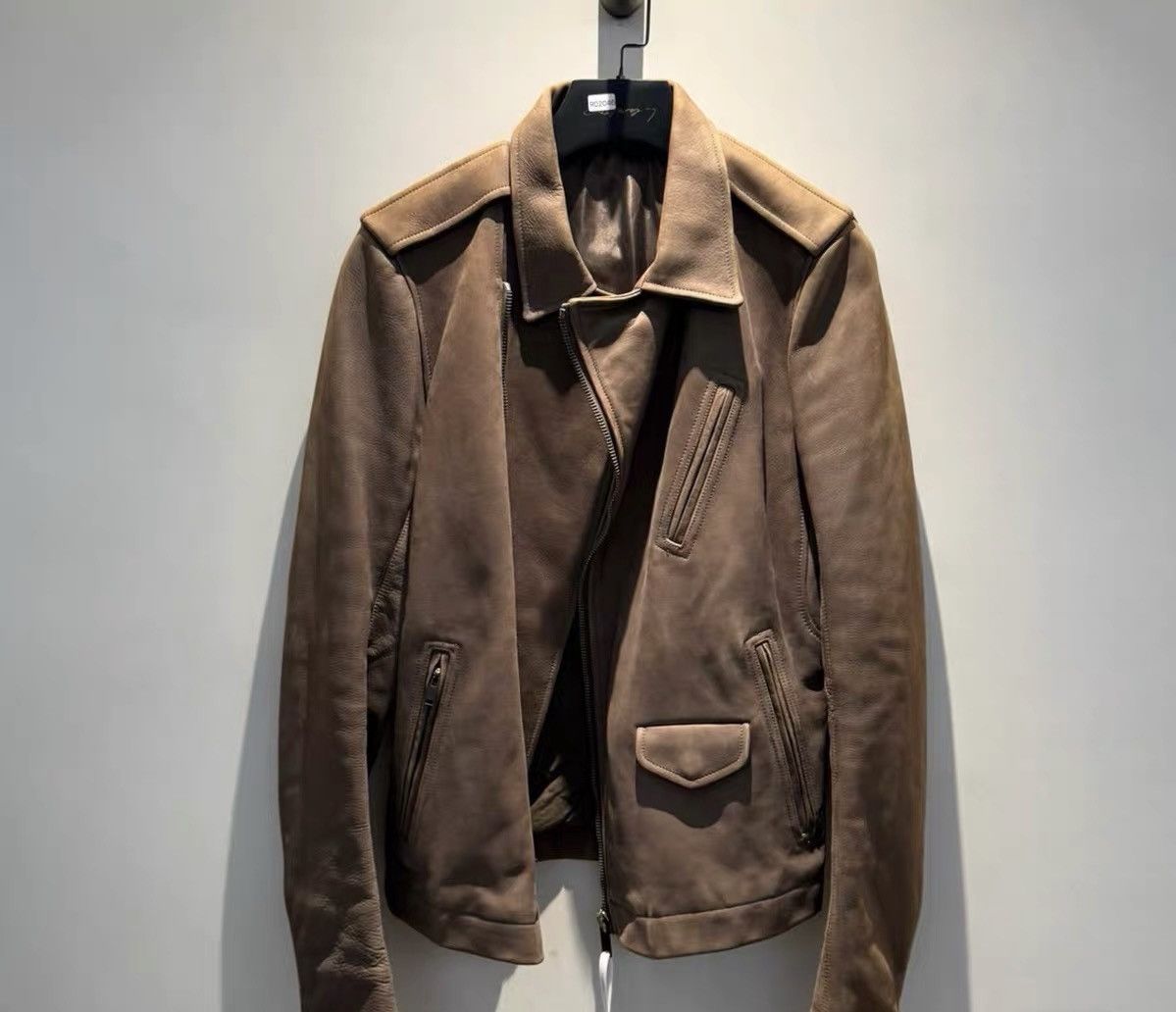Rick Owens Rick Owens mainline bull leather motorcycle jacket Size US L / EU 52-54 / 3 - 2 Thumbnail
