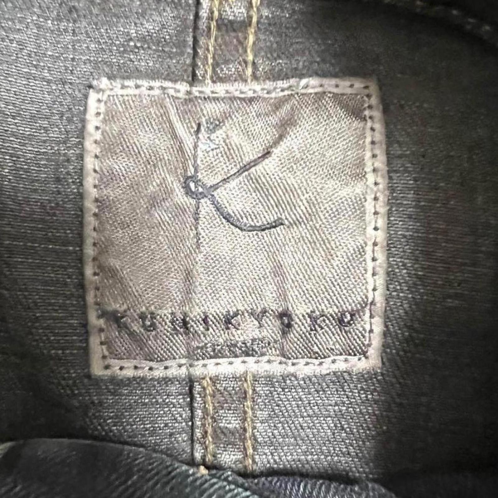 Other Vintage biker style slim fit 2000s grunge denim jacket Size XS / US 0-2 / IT 36-38 - 8 Thumbnail