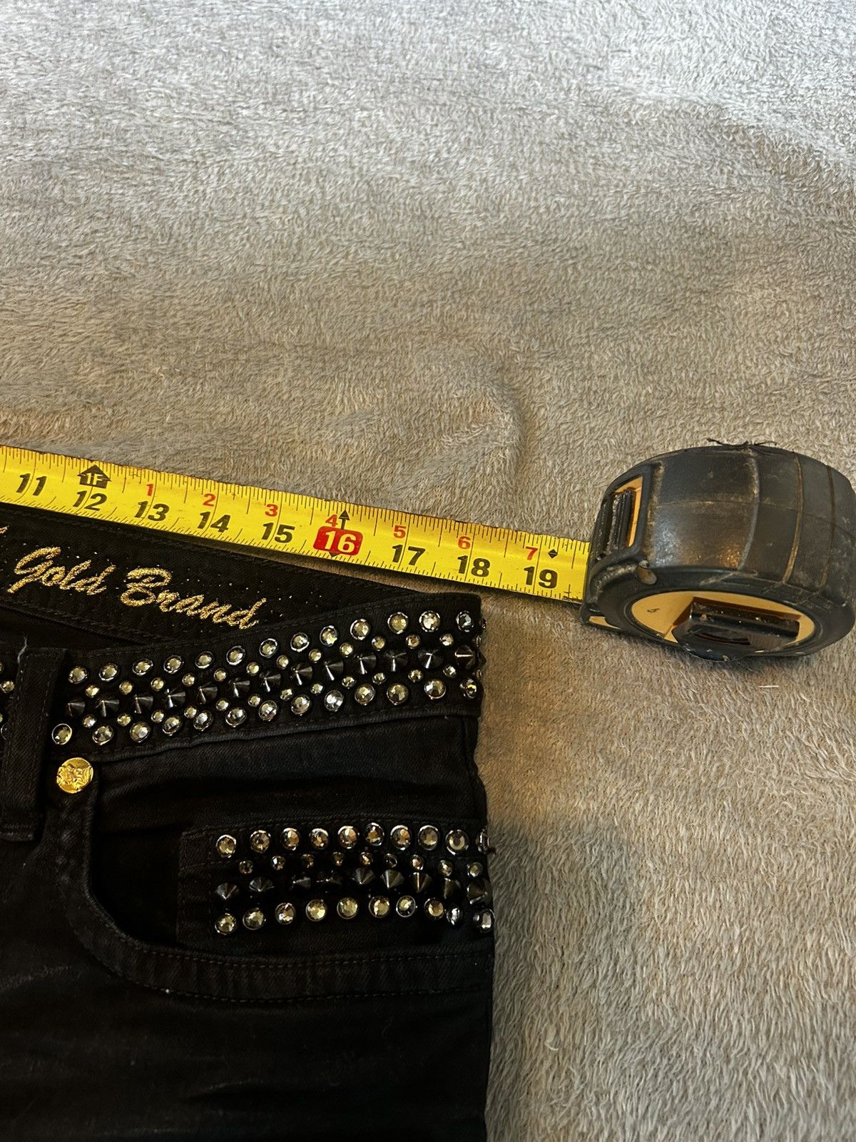 Robins Jeans Robins jeans “new biker” fully loaded with black wings Size US 36 / EU 52 - 4 Thumbnail