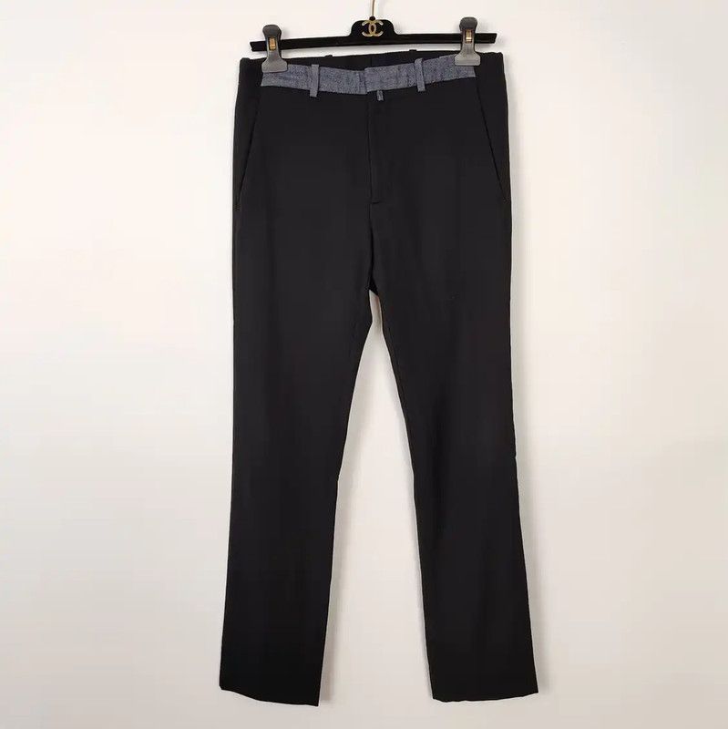 Dior Dior Black Wool Casual Pants for Men 0089 Size US 26 / EU 42 - 1 Thumbnail