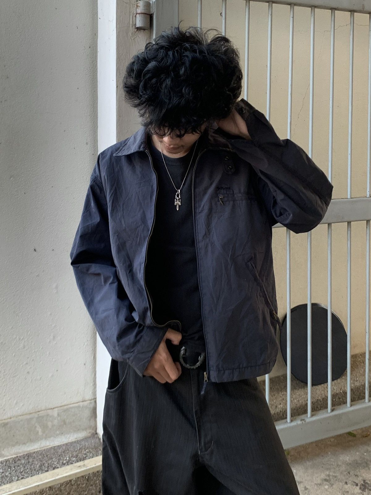 Faded Vintage Schott Detroit Jacket