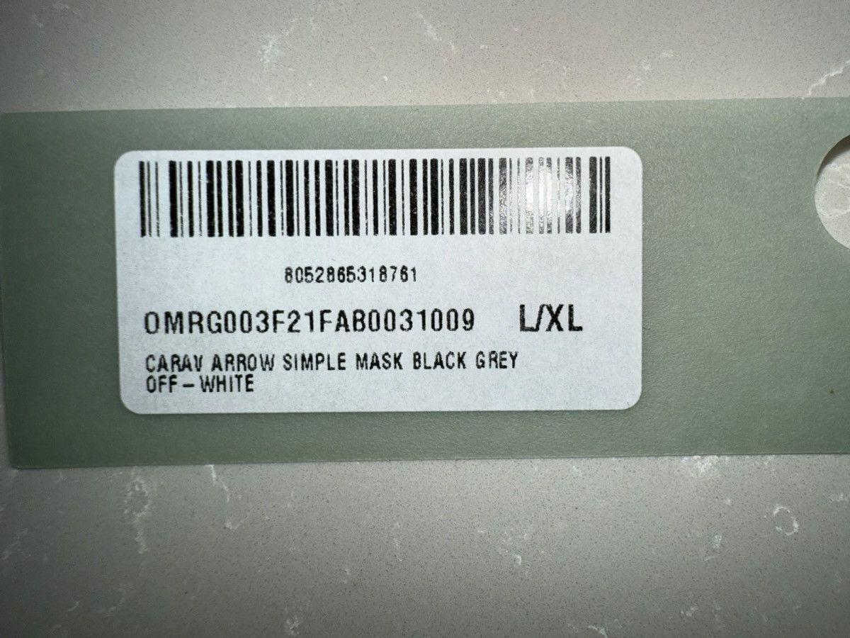 Off-White Off White Face Mask, face covering NEW! Genuine! L/XL Unisex Size ONE SIZE - 21 Thumbnail