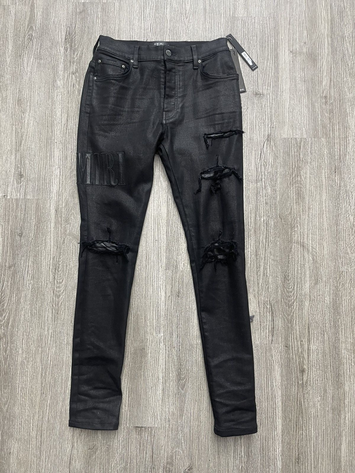 Amiri Amiri Side logo jeans (black) Size US 33 - 1 Thumbnail