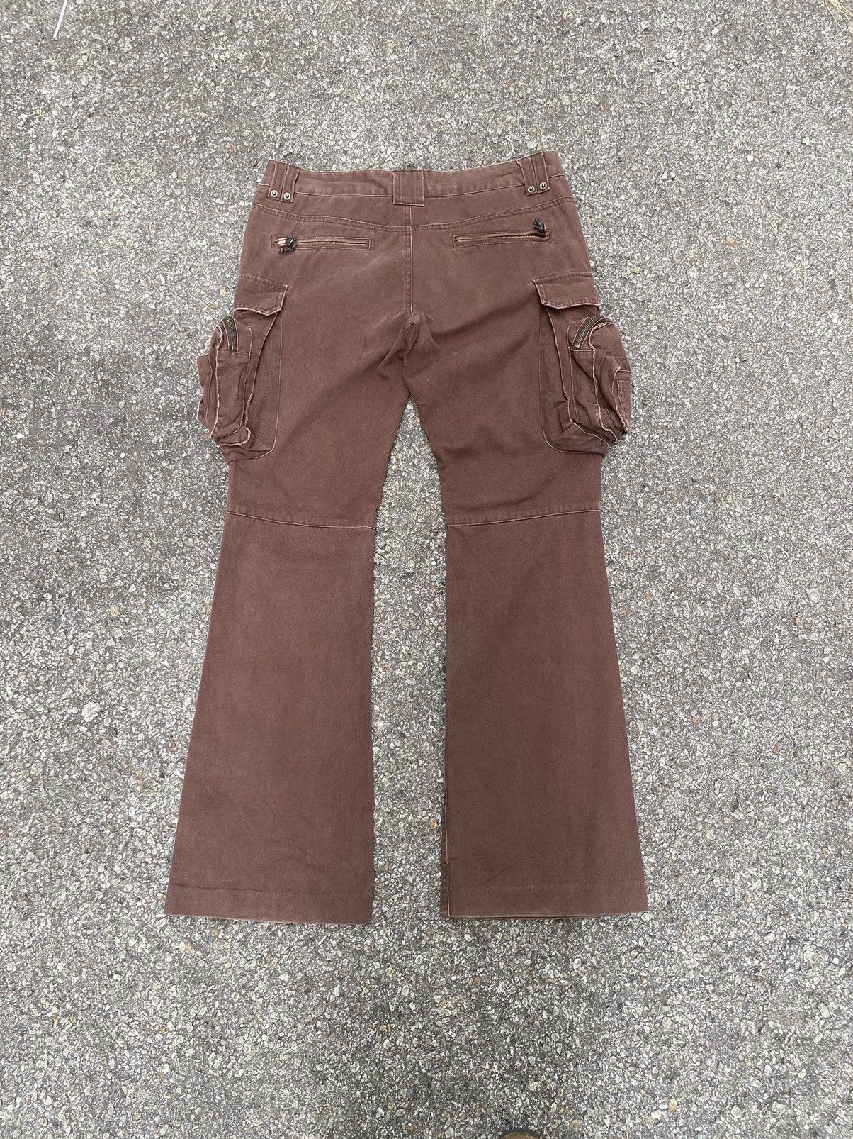 Hysteric Glamour Flared Cargo AGATE Multi Pocket Monkey Pants Cyber Grunge Size US 30 / EU 46 - 9 Thumbnail