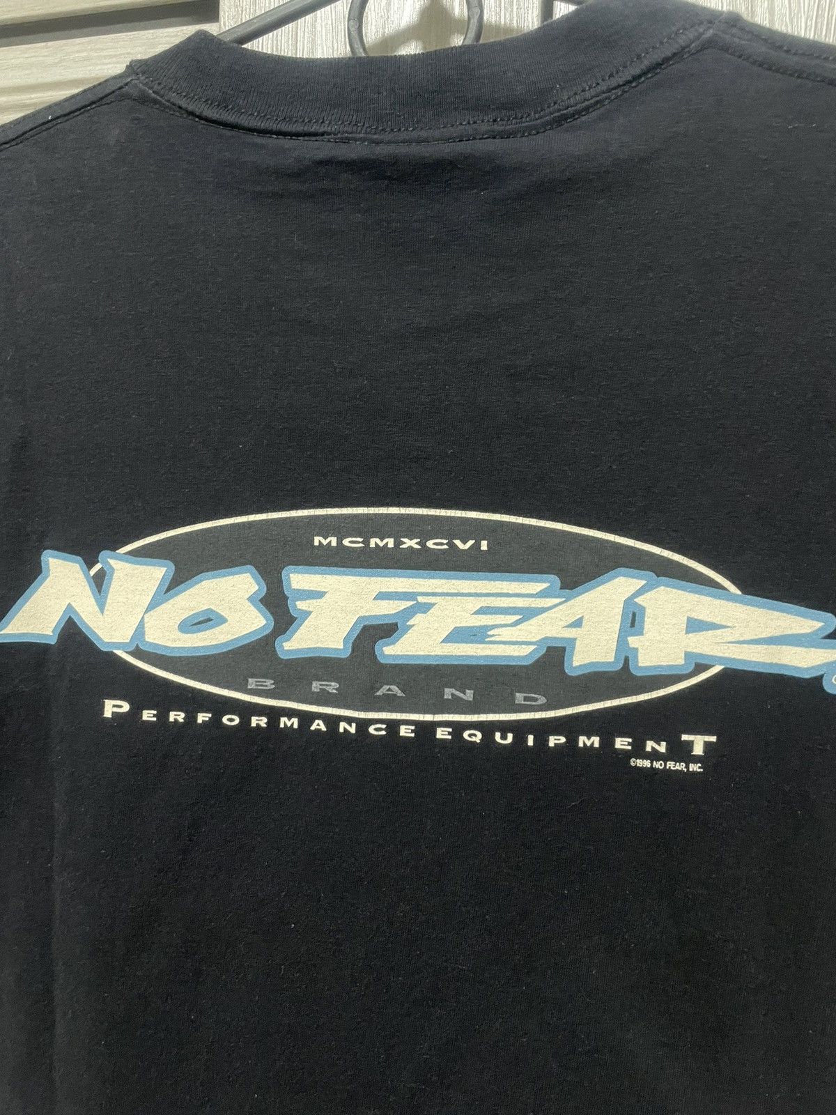 No Fear × Vintage Vintage 1996 No Fear Performance Equipment Tee Logo T-Shirt Size US L / EU 52-54 / 3 - 4 Thumbnail
