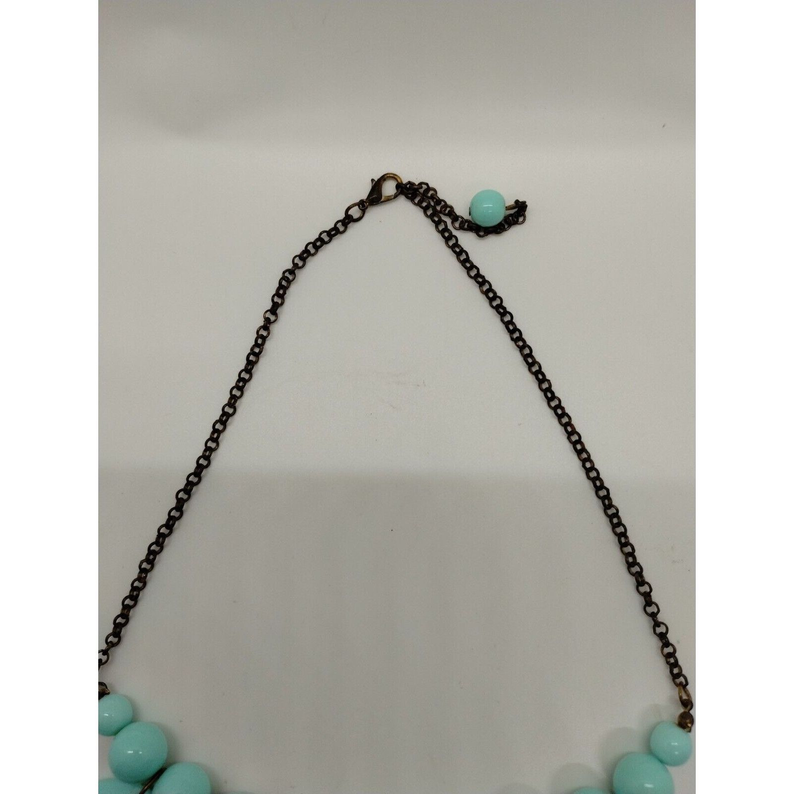 Vintage Vintage Turquoise Faux Gemstones - Beaded - Bib Necklace Size ONE SIZE - 3 Thumbnail