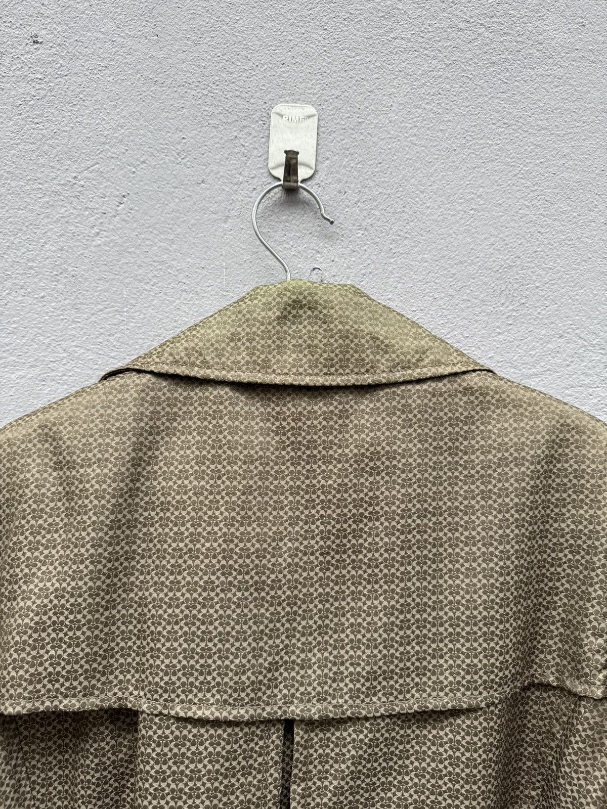 Coach COACH Iconic Brown Monogram Double Breasted Trench Coat Size S / US 4 / IT 40 - 12 Thumbnail