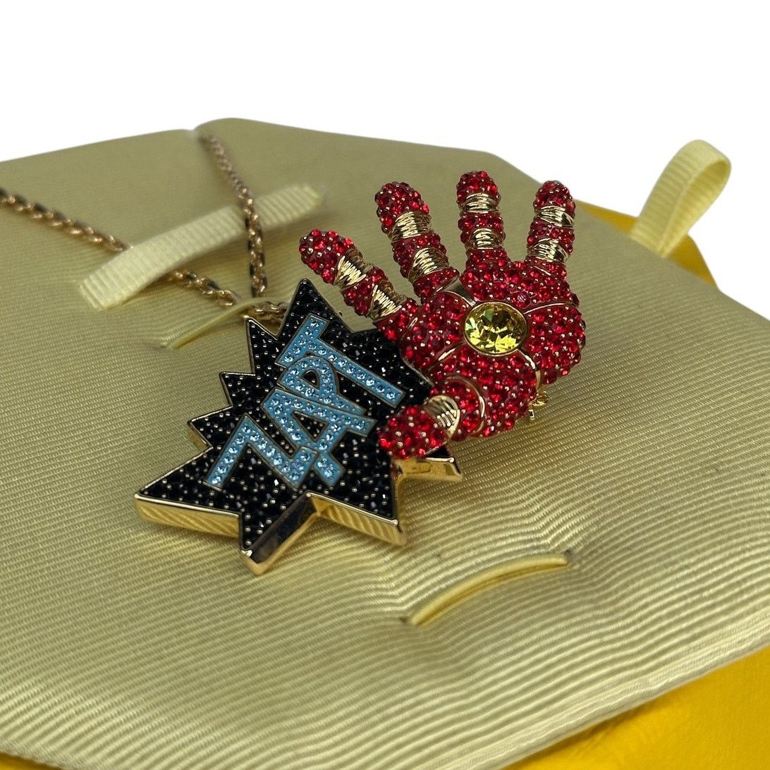 Swarovski Swarovski Iron Man Marvel Necklace Pendant brooch Unisex Size ONE SIZE - 10 Thumbnail