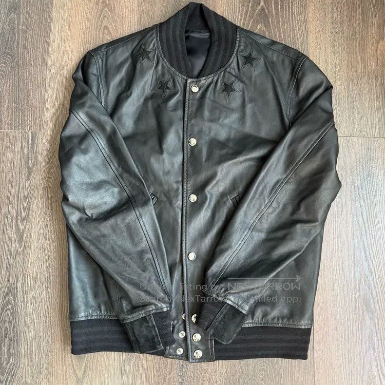 Givenchy Givenchy Size52 Original Star Five-Star Leather Jacket Base Size US M / EU 48-50 / 2 - 1 Thumbnail