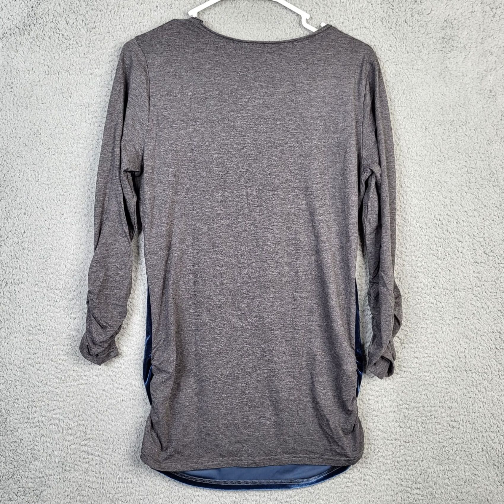 Vintage Sundance Blue Velour Round Neck top Size M Women's Long Sleeve Casual Size M / US 6-8 / IT 42-44 - 2 Thumbnail
