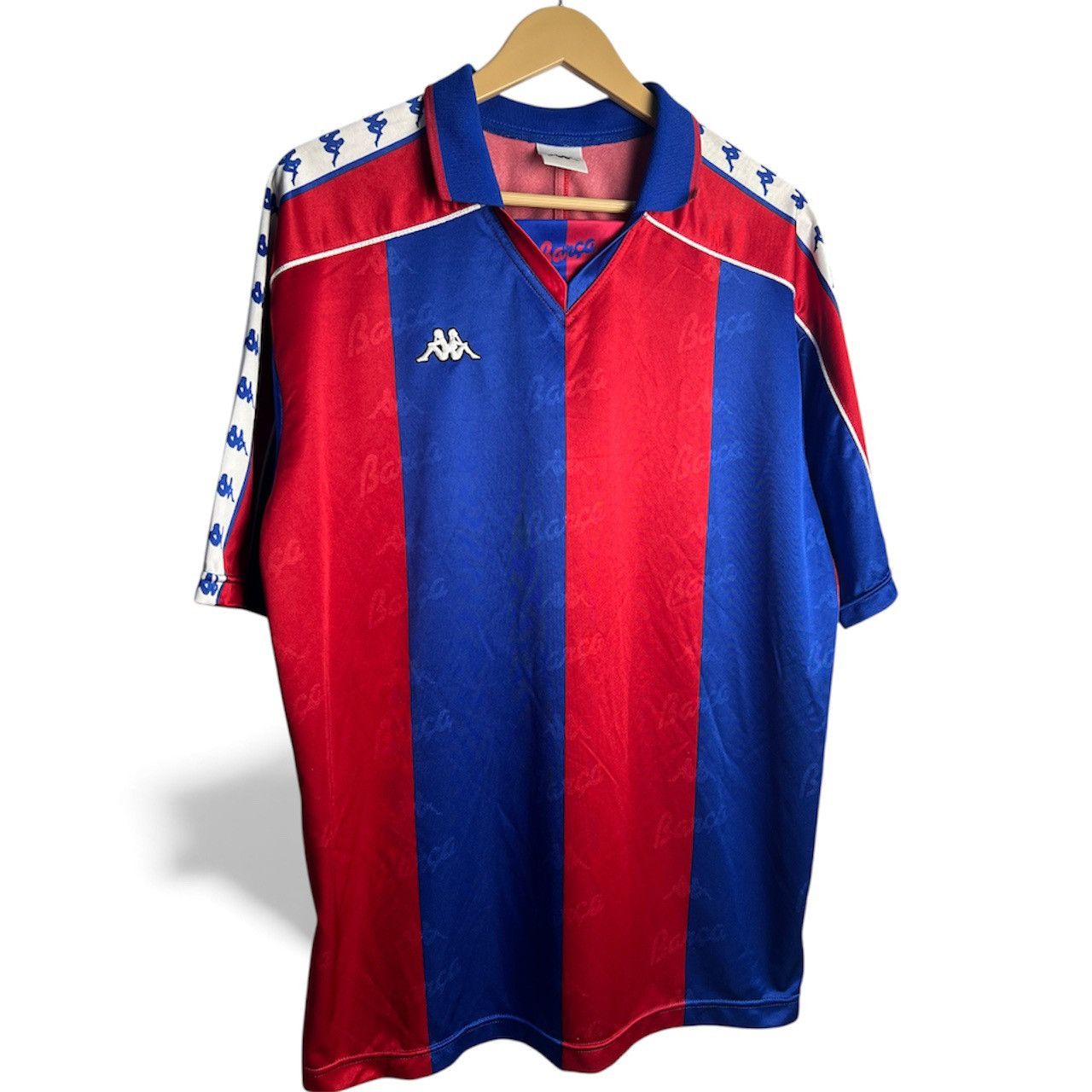 Kappa Vintage 1992/1995 Kappa Bercelona Monogram Jersey Size US L / EU 52-54 / 3 - 1 Thumbnail