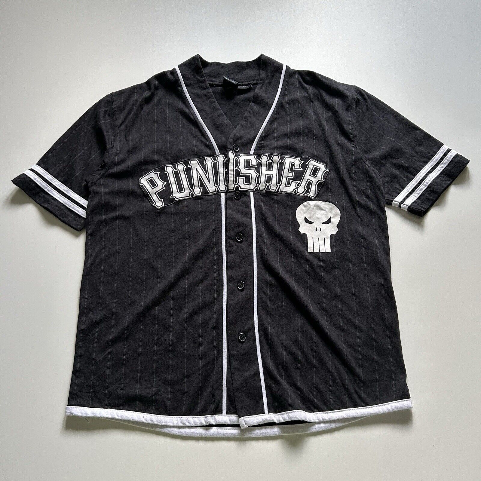 Marvel Comics Vintage Vintage Marvel Punisher 74 Castle Baseball Jersey Shirt XL Grailed