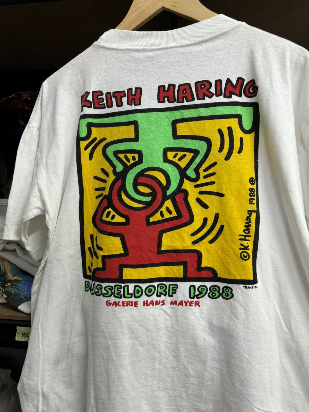 Keith Haring × Vintage RARE! Vintage 1988 Keith Haring Art Museum Size US L / EU 52-54 / 3 - 2 Thumbnail