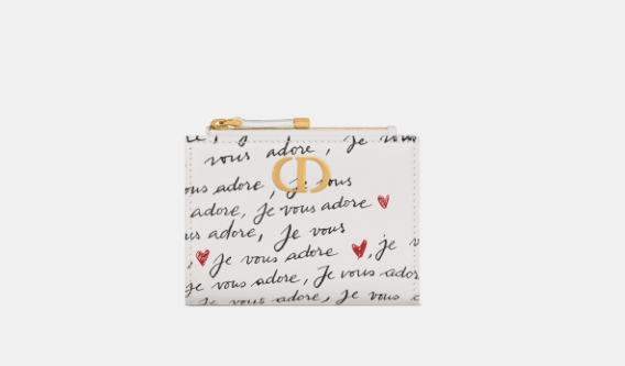 Dior o1w1db10525 S5173U Size : OS / Caro Dahlia Wallet in White Size ONE SIZE - 2 Thumbnail