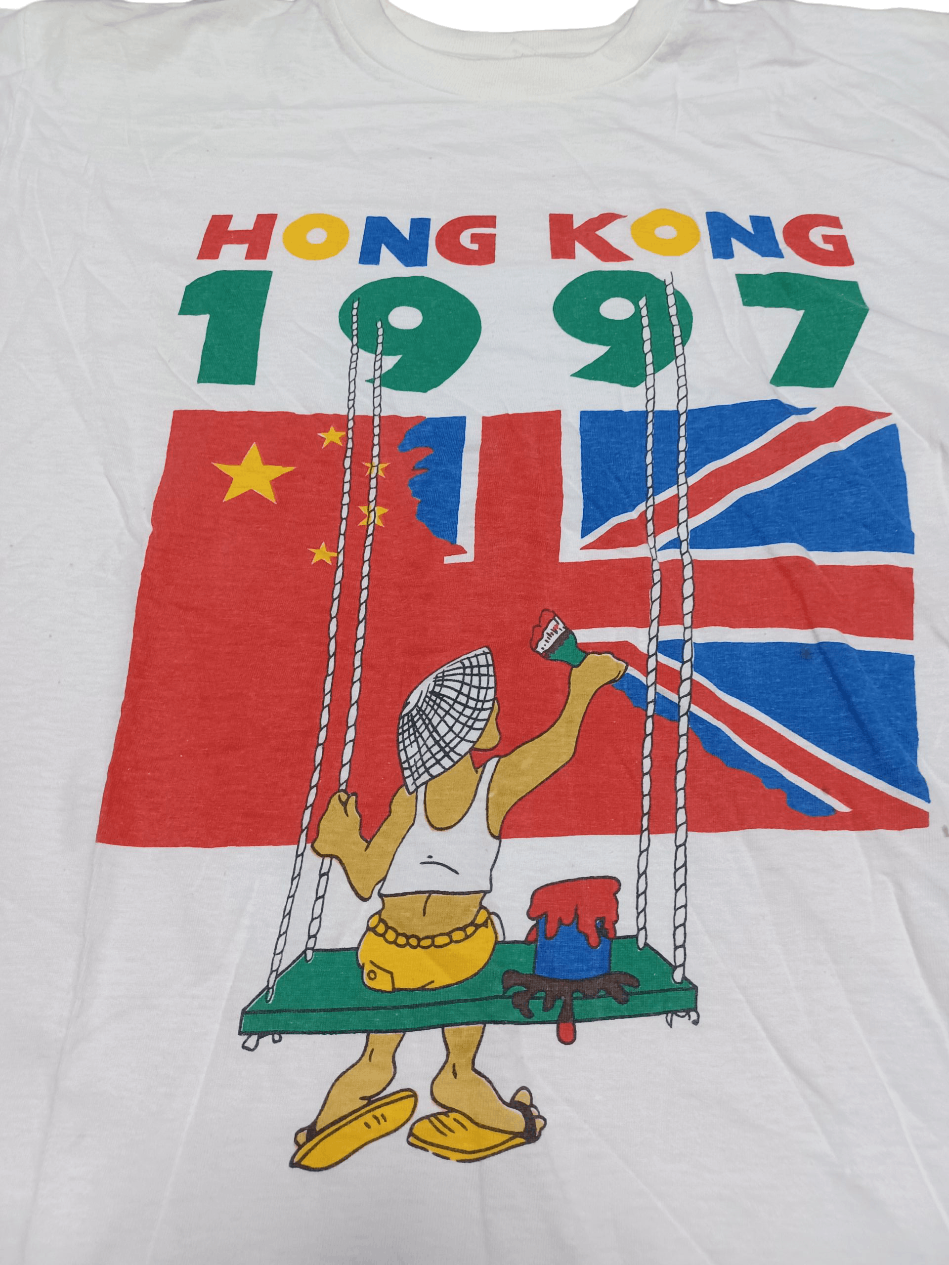 Other HONG KONG 1997 VINTAGE RARE SINGLE STITCH TEE Size US L / EU 52-54 / 3 - 2 Thumbnail