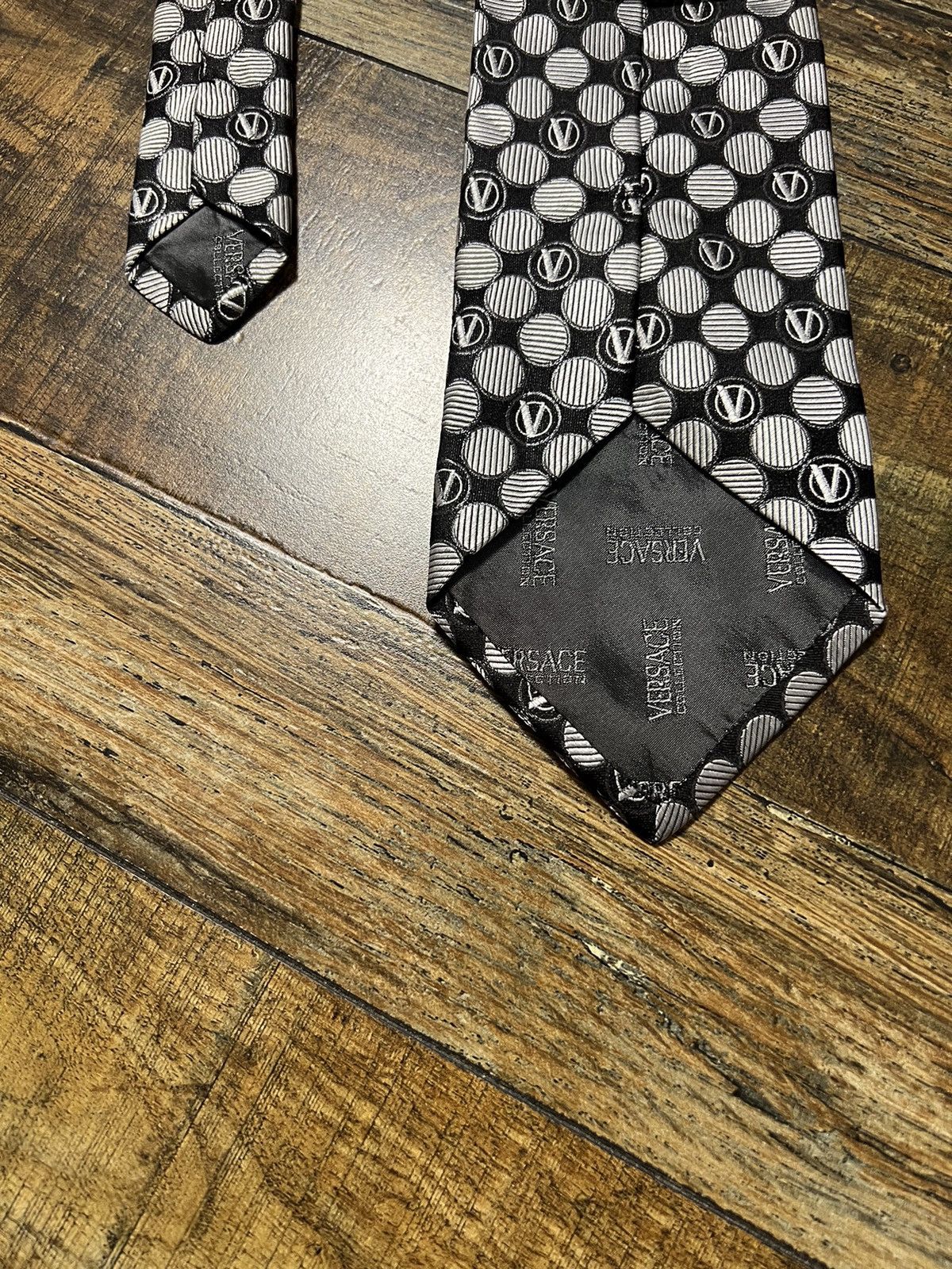 Versace VERSACE COLLECTION SILK MONOGRAM TIES MADE IN ITALY Size ONE SIZE - 9 Thumbnail