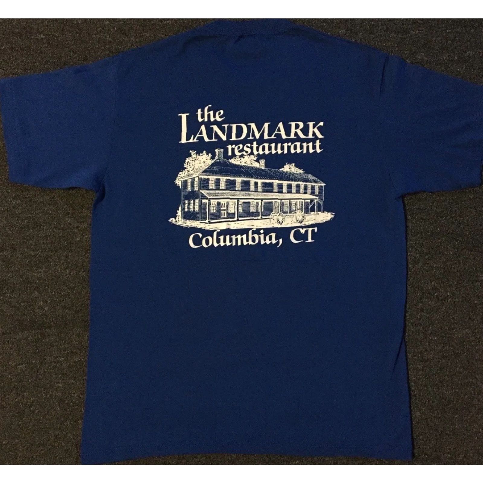 Vintage VINTAGE Columbia CT Landmark Restaurant Faded Shirt USA M Blue 80s 90s Grunge Biker Rockabilly Funny College Vintage USA Mens Shirt Size US M / EU 48-50 / 2 - 2 Thumbnail