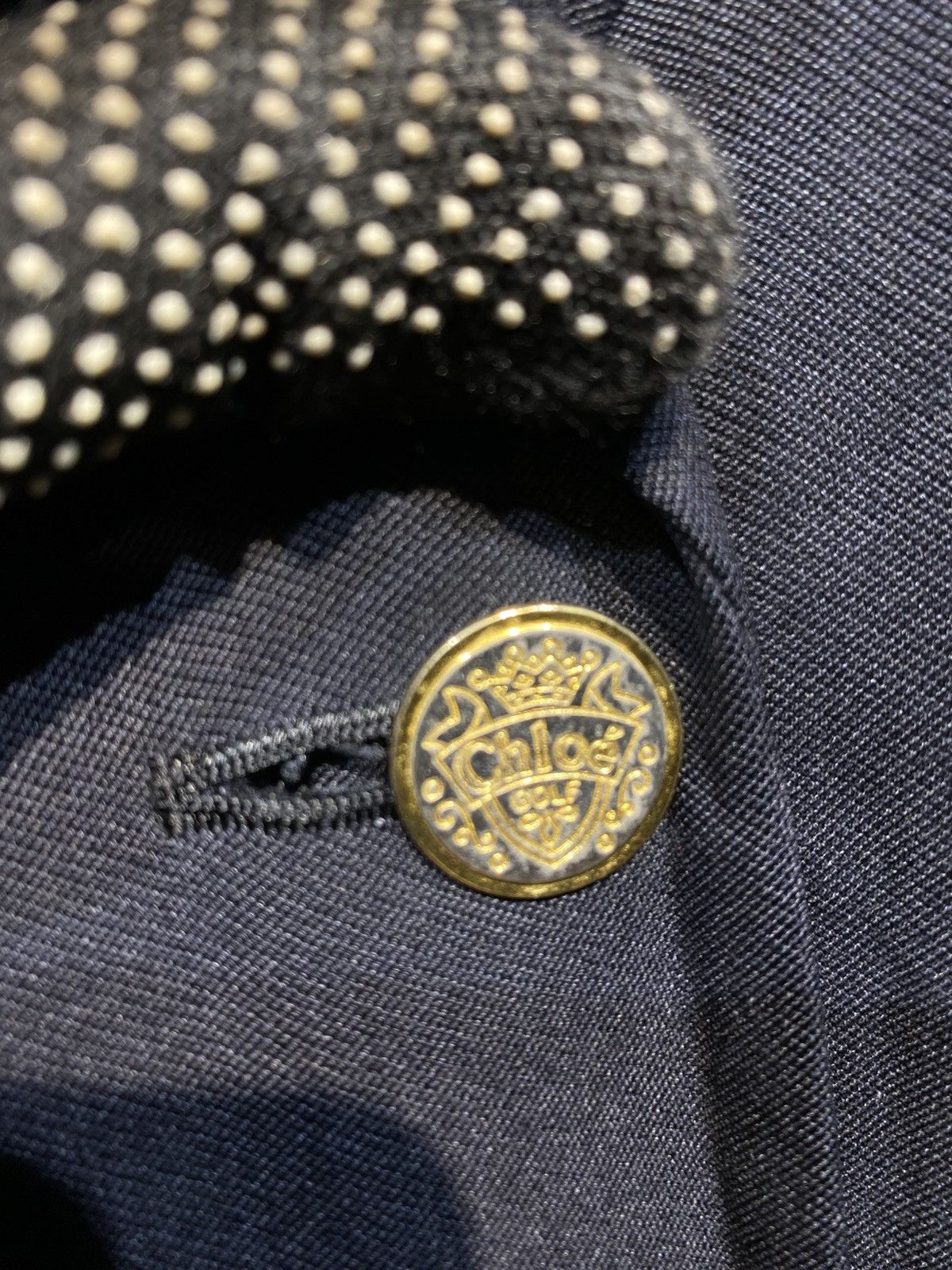 Chloe Vintage Chloé Golf Navy Blazer Jacket | Classic Golfwear Size L / US 10 / IT 46 - 6 Thumbnail