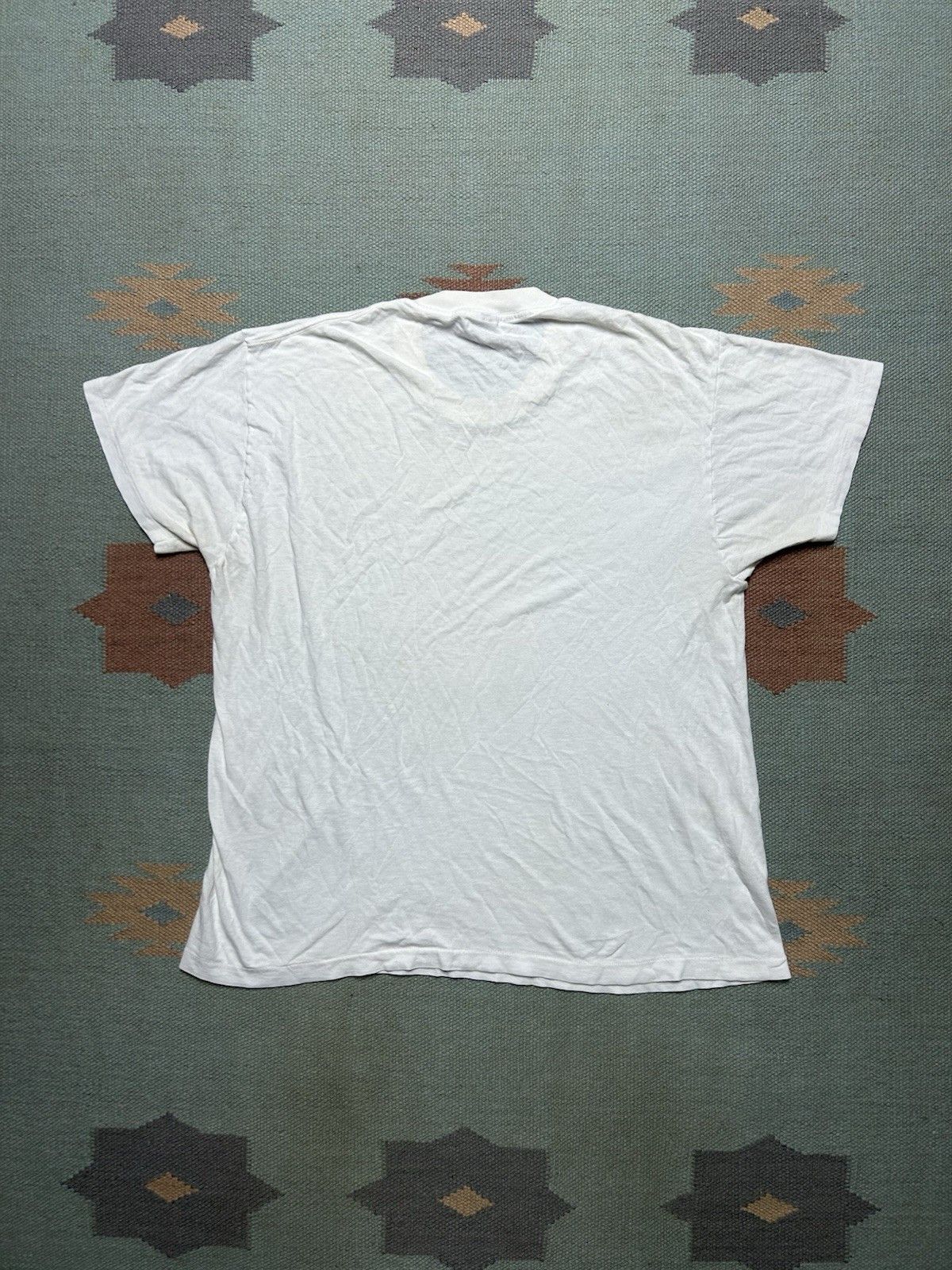 Vintage Vtg 80s blank white t shirt Jockey soft cotton thin USA L Size US L / EU 52-54 / 3 - 7 Thumbnail