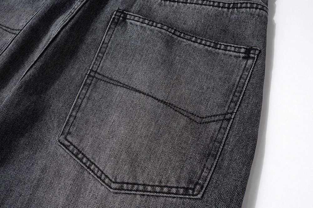 Japanese Brand × Vintage Dark Grey Washed Damage Baggy jeans y2k streetwear Size US 32 / EU 48 - 16 Thumbnail