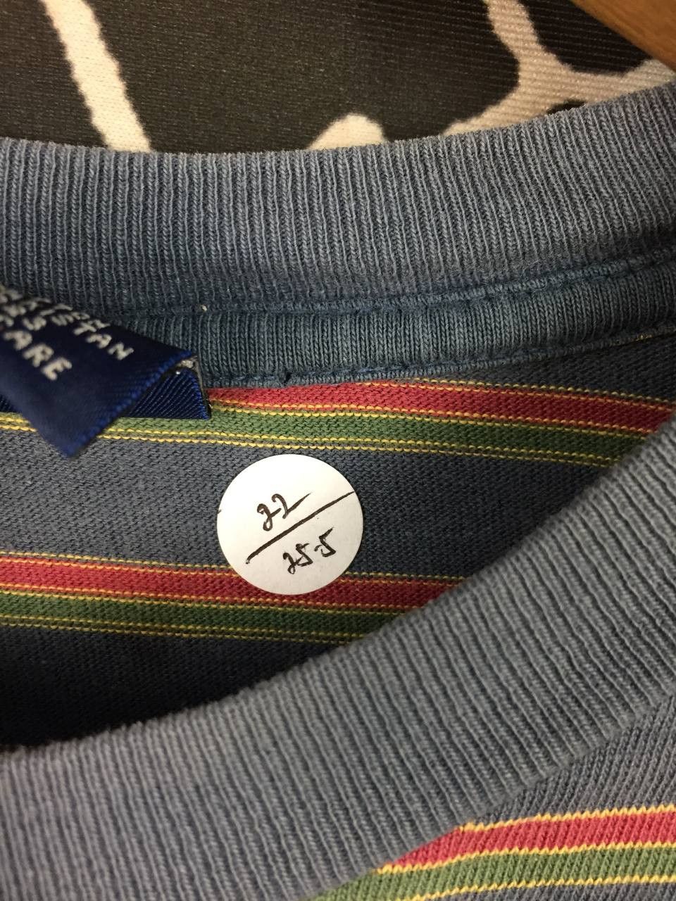 Gap Vtg GAP Multi-Color Horizontal Stripe Pocket Tee Size US S / EU 44-46 / 1 - 8 Thumbnail