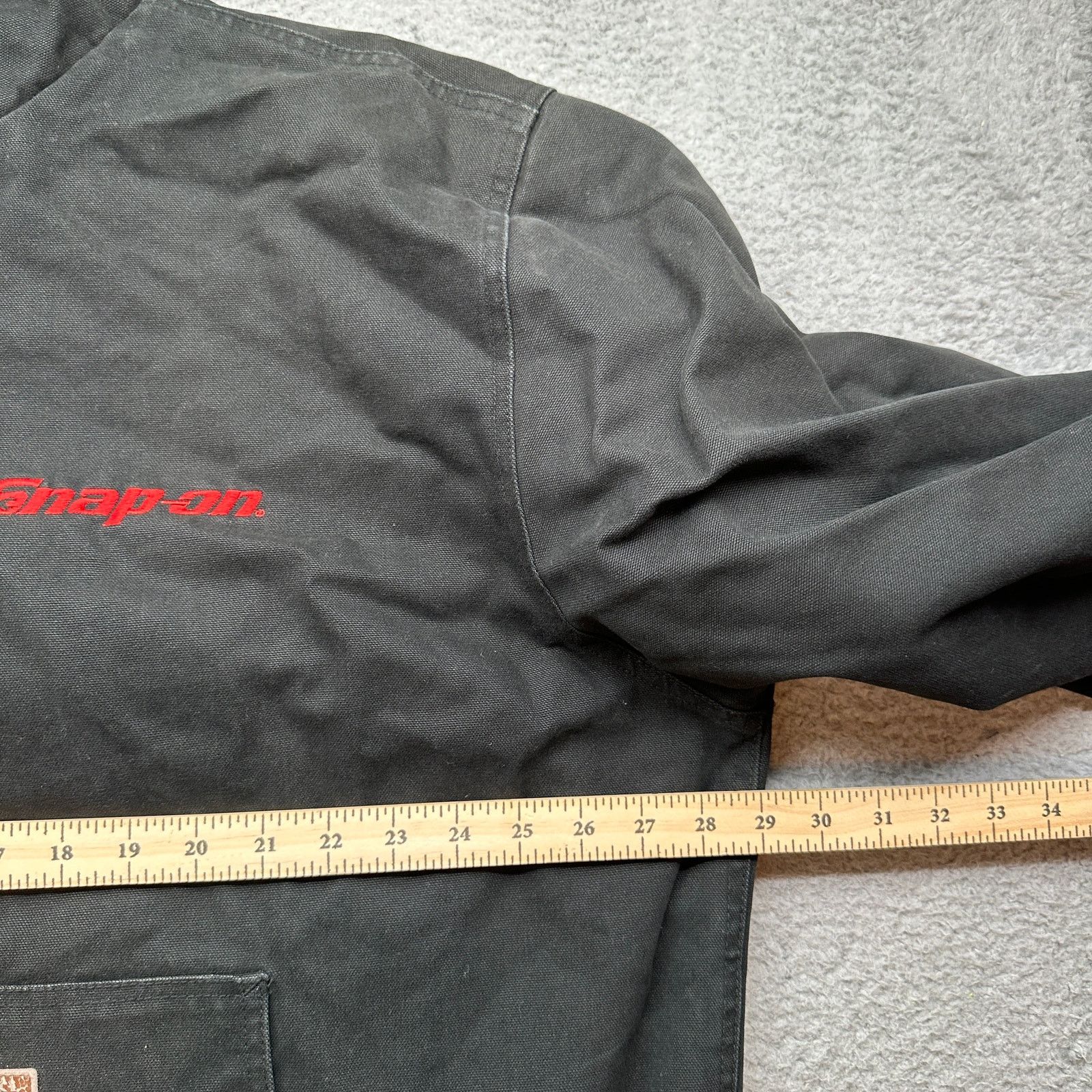 Other 2005 Snap-On Tools Duck Canvas Black Hooded Work Jacket 2XL Size US XXL / EU 58 / 5 - 5 Thumbnail